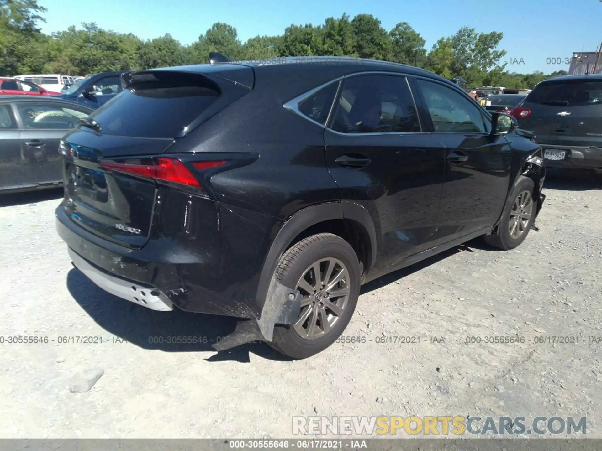 4 Фотография поврежденного автомобиля JTJDARDZ5L2222678 LEXUS NX 2020