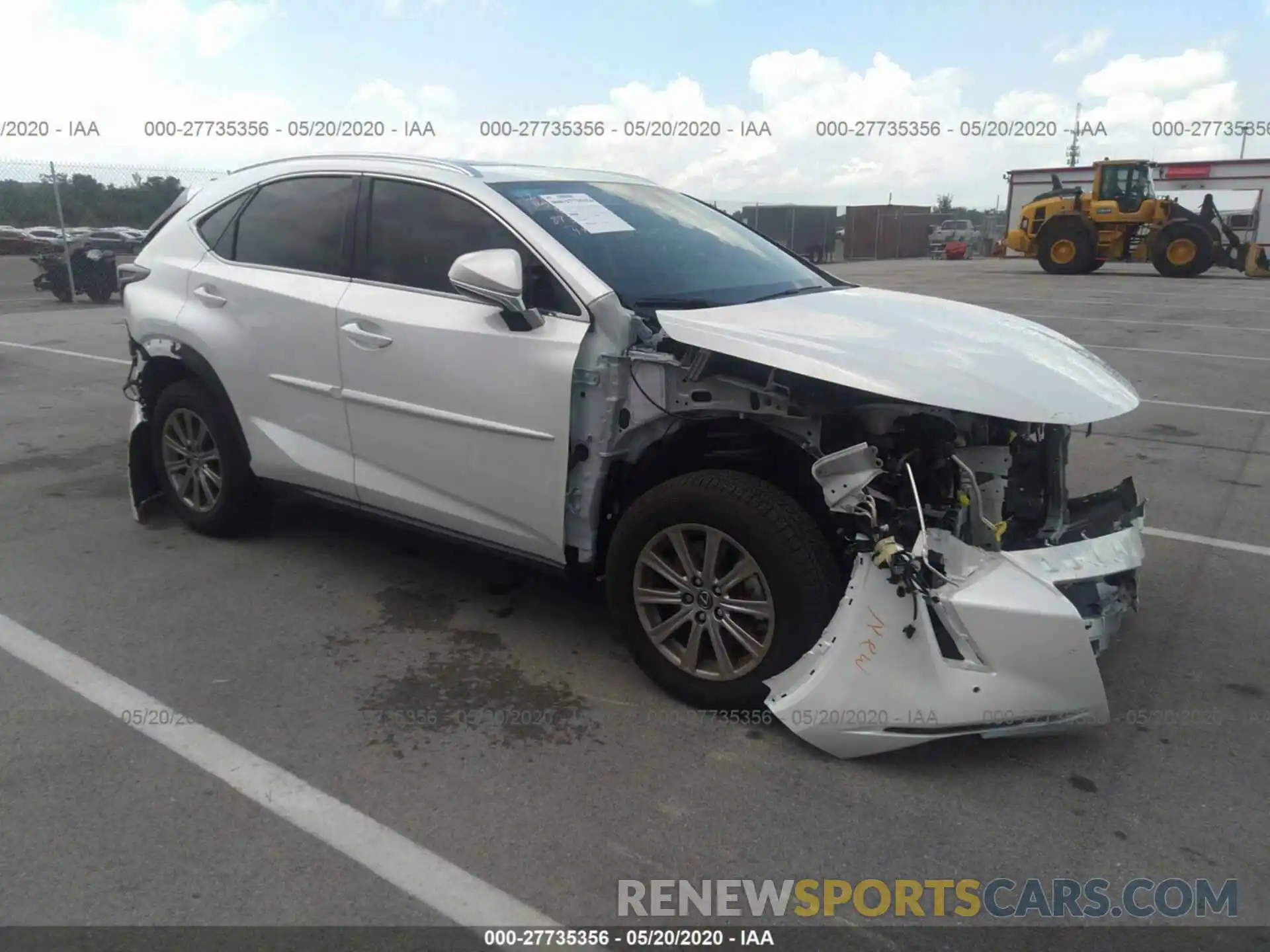 1 Photograph of a damaged car JTJDARDZ5L5005758 LEXUS NX 2020