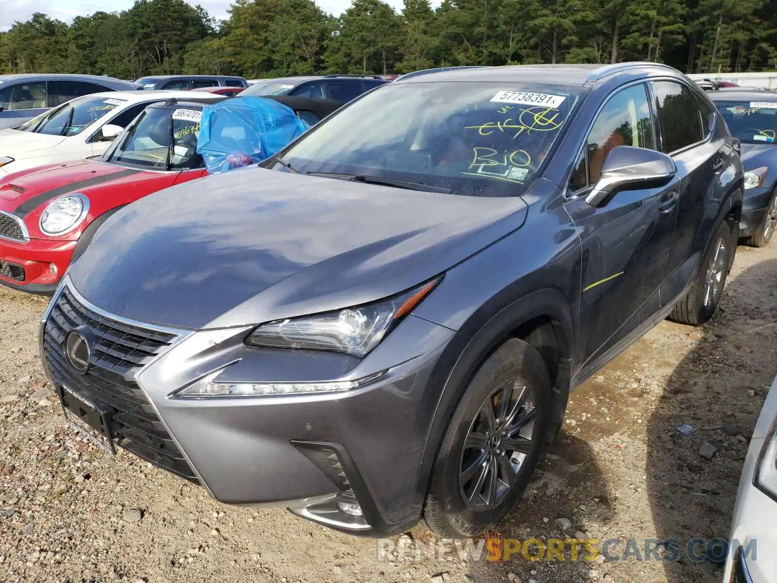 2 Фотография поврежденного автомобиля JTJDARDZ6L2220860 LEXUS NX 2020