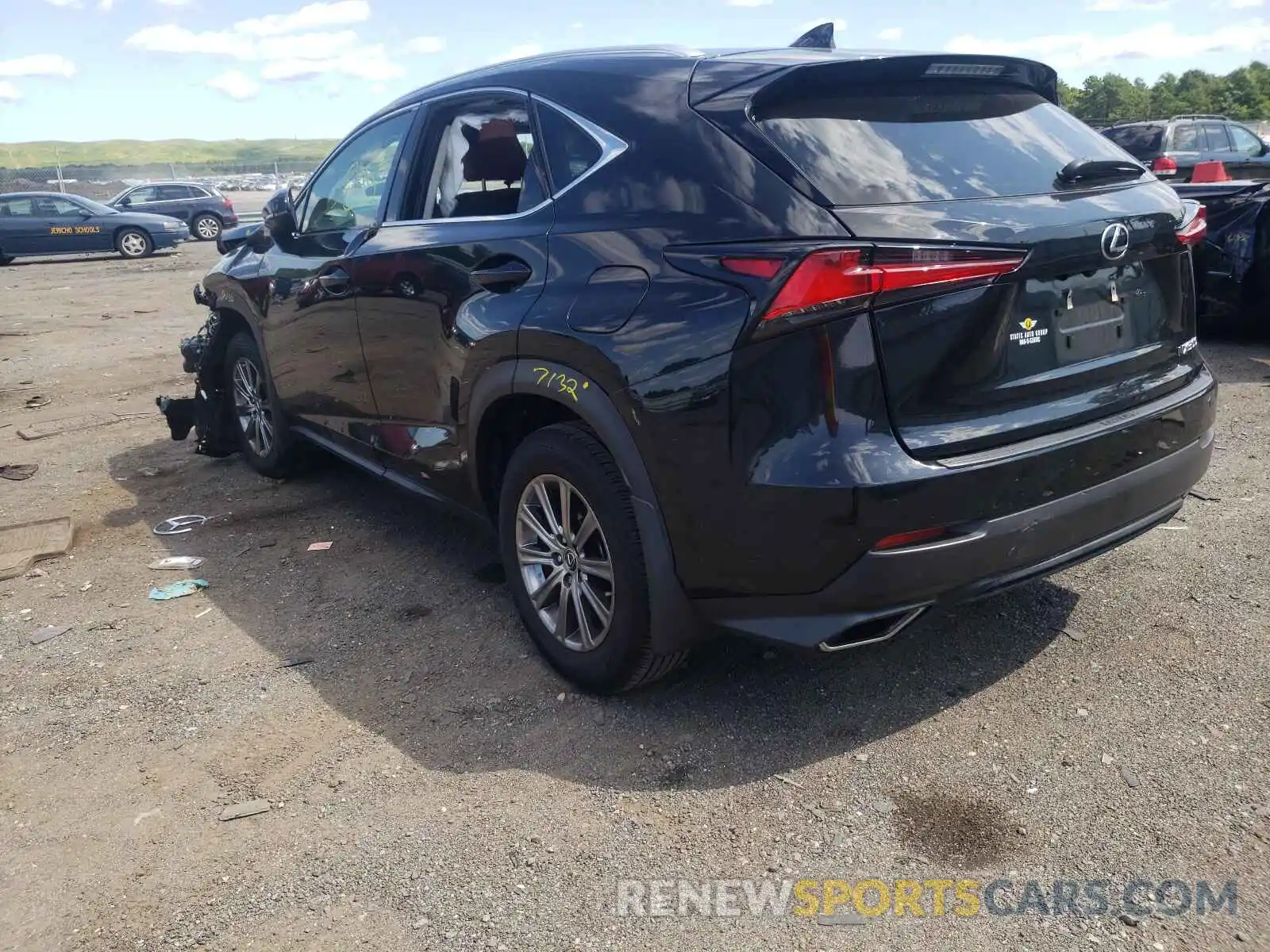 3 Фотография поврежденного автомобиля JTJDARDZ6L2222477 LEXUS NX 2020