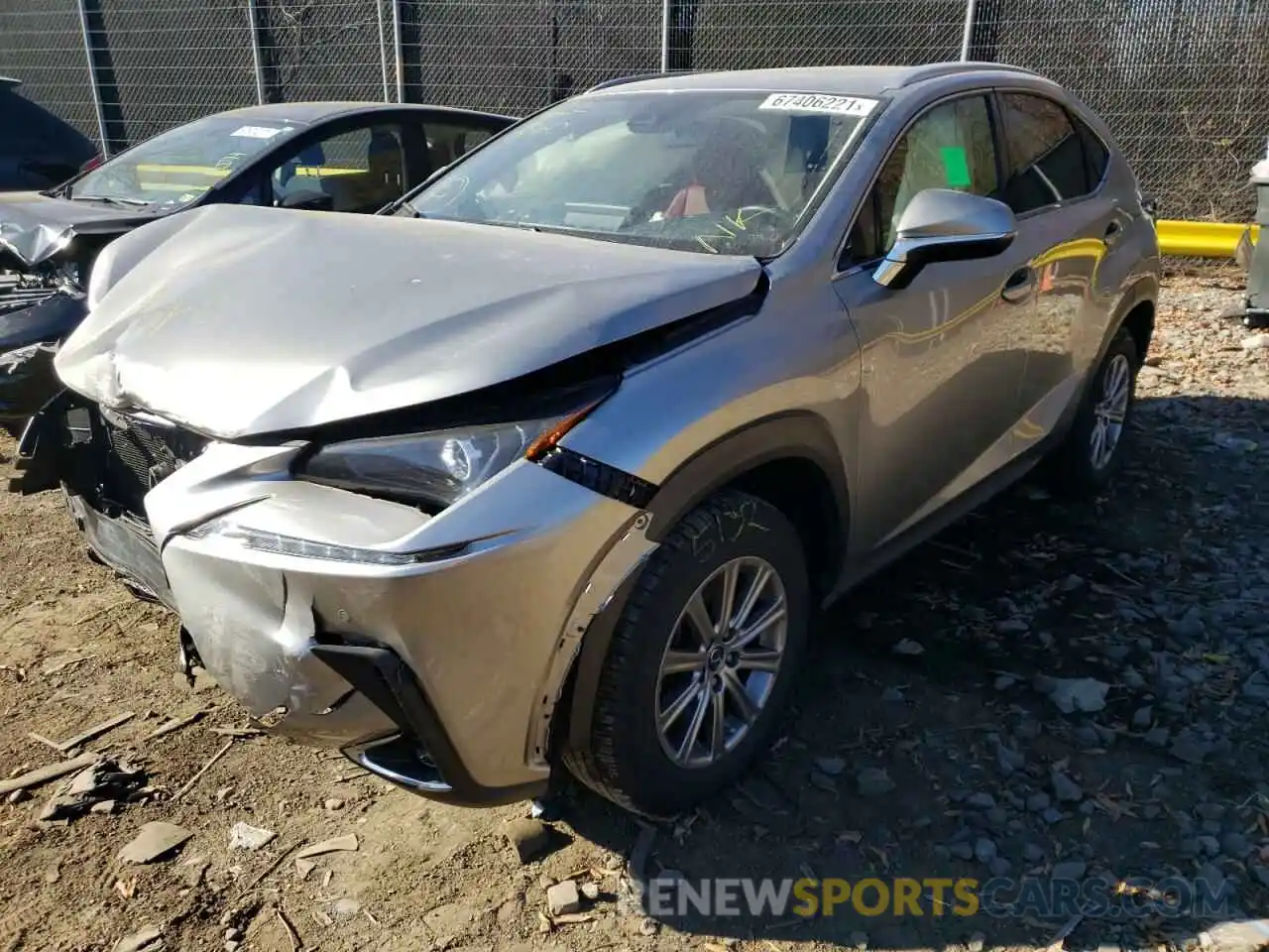 2 Фотография поврежденного автомобиля JTJDARDZ6L2230997 LEXUS NX 2020