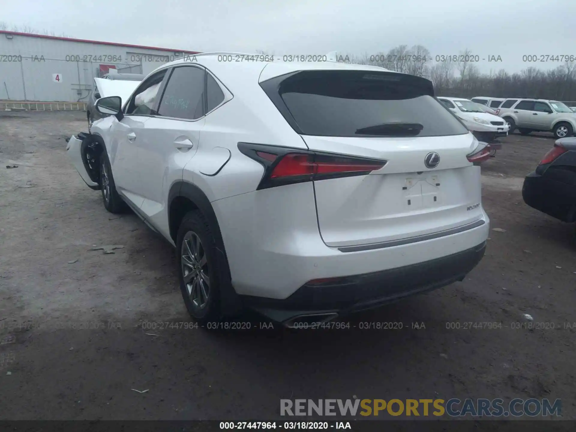 3 Фотография поврежденного автомобиля JTJDARDZ6L5004358 LEXUS NX 2020