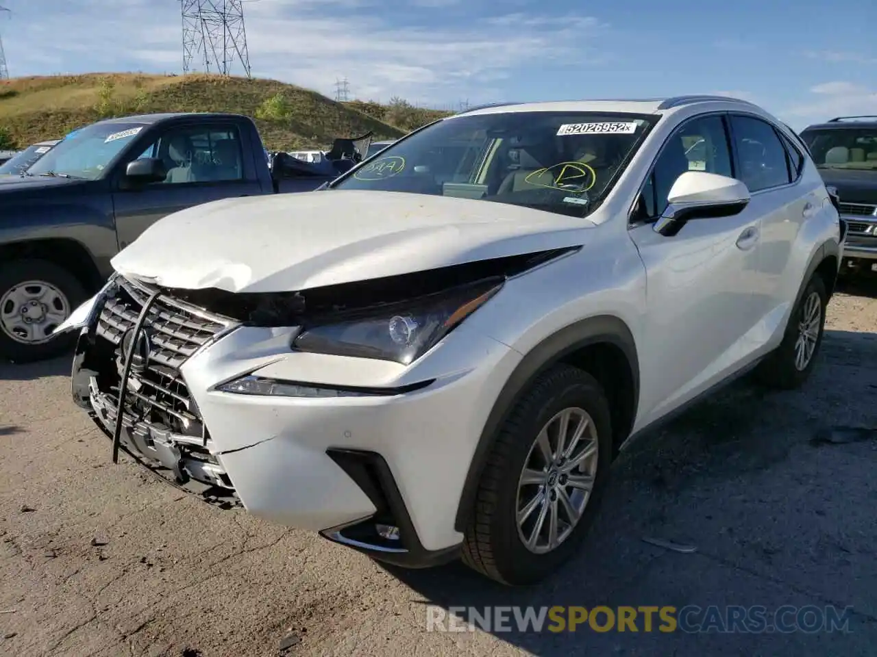 2 Photograph of a damaged car JTJDARDZ6L5010080 LEXUS NX 2020