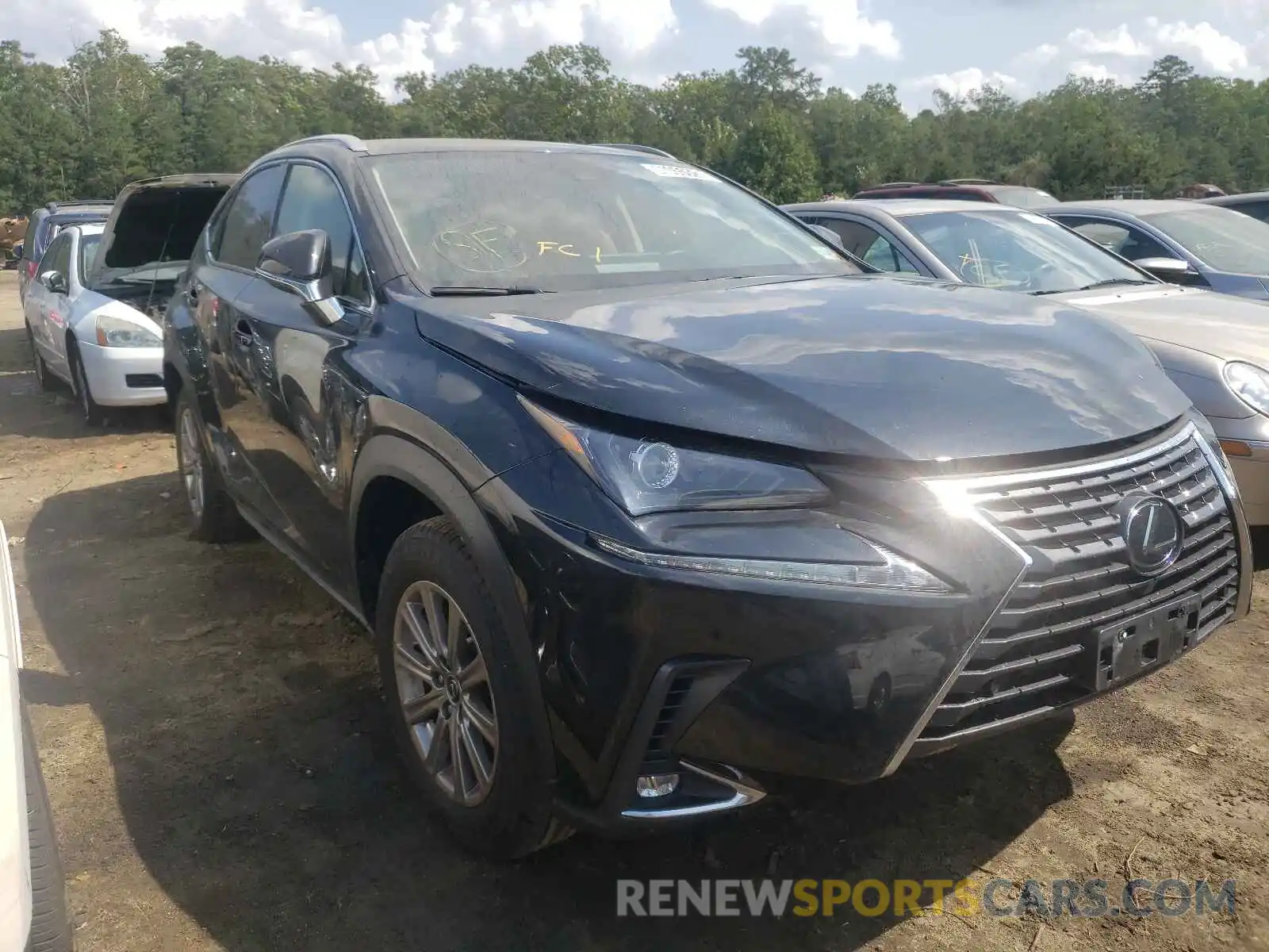 1 Photograph of a damaged car JTJDARDZ7L2217949 LEXUS NX 2020