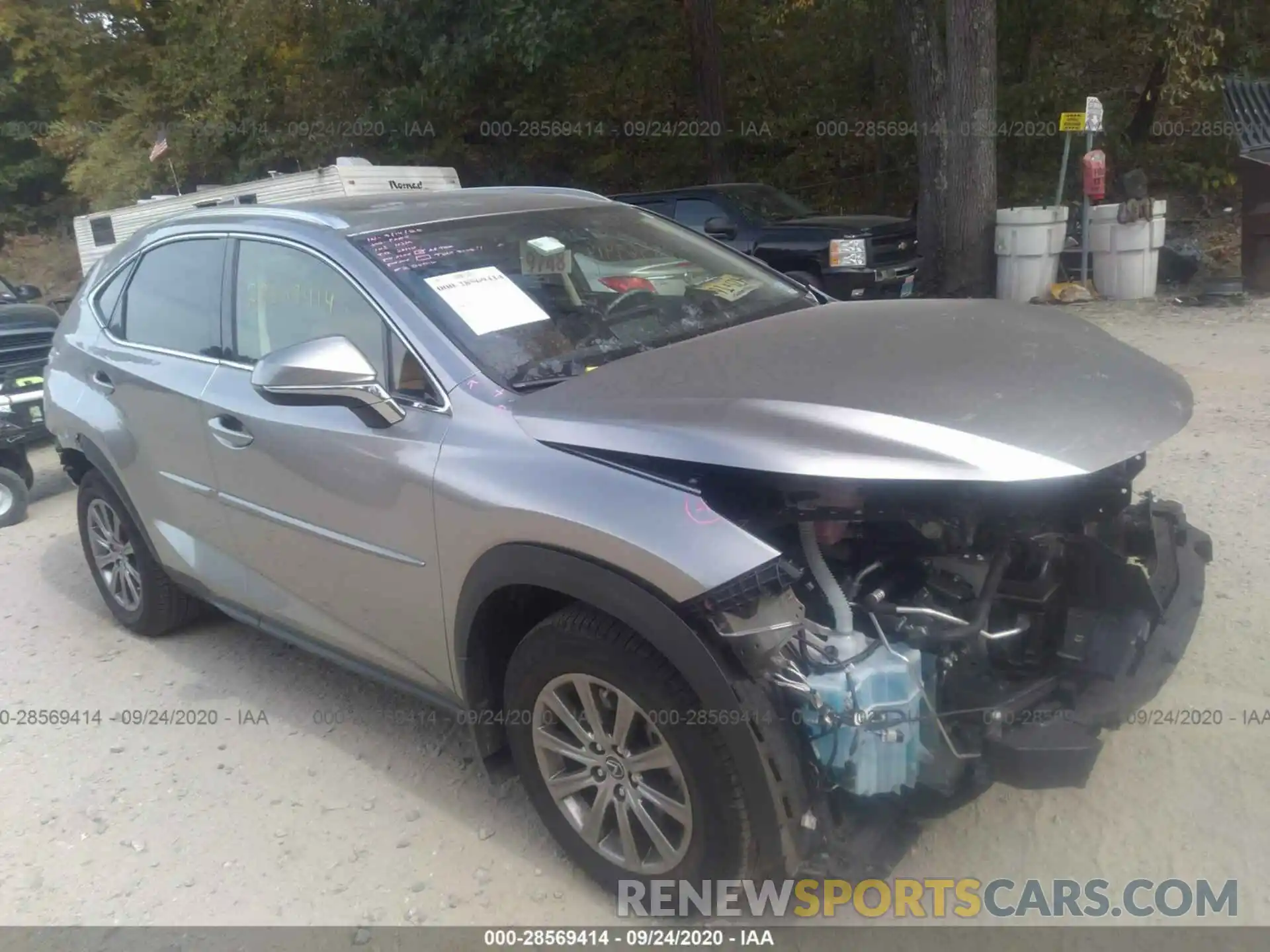 1 Photograph of a damaged car JTJDARDZ7L2220592 LEXUS NX 2020