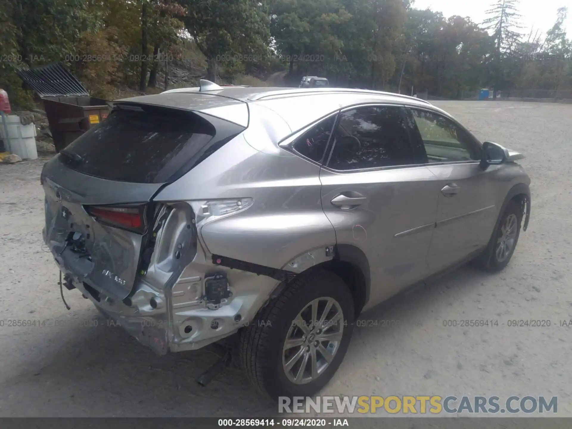 4 Фотография поврежденного автомобиля JTJDARDZ7L2220592 LEXUS NX 2020