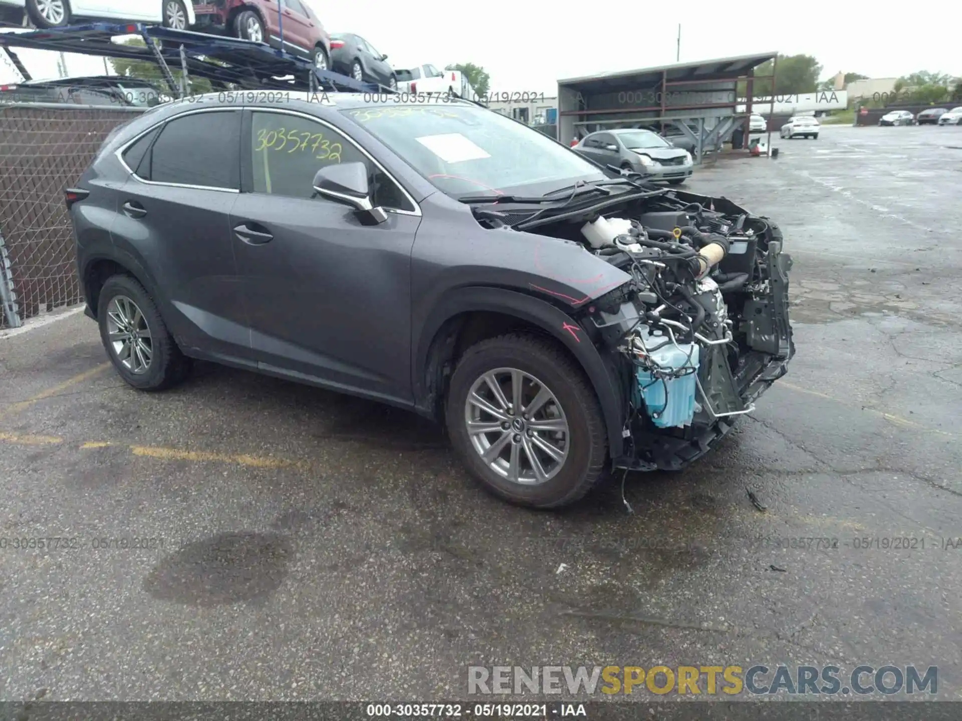 1 Photograph of a damaged car JTJDARDZ7L2236226 LEXUS NX 2020