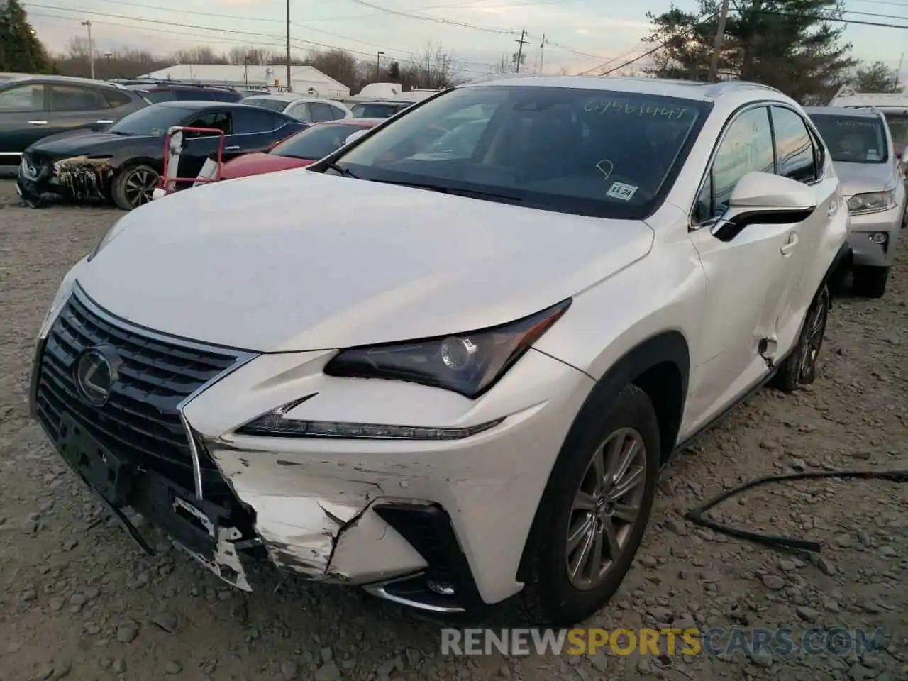 2 Фотография поврежденного автомобиля JTJDARDZ7L5006152 LEXUS NX 2020