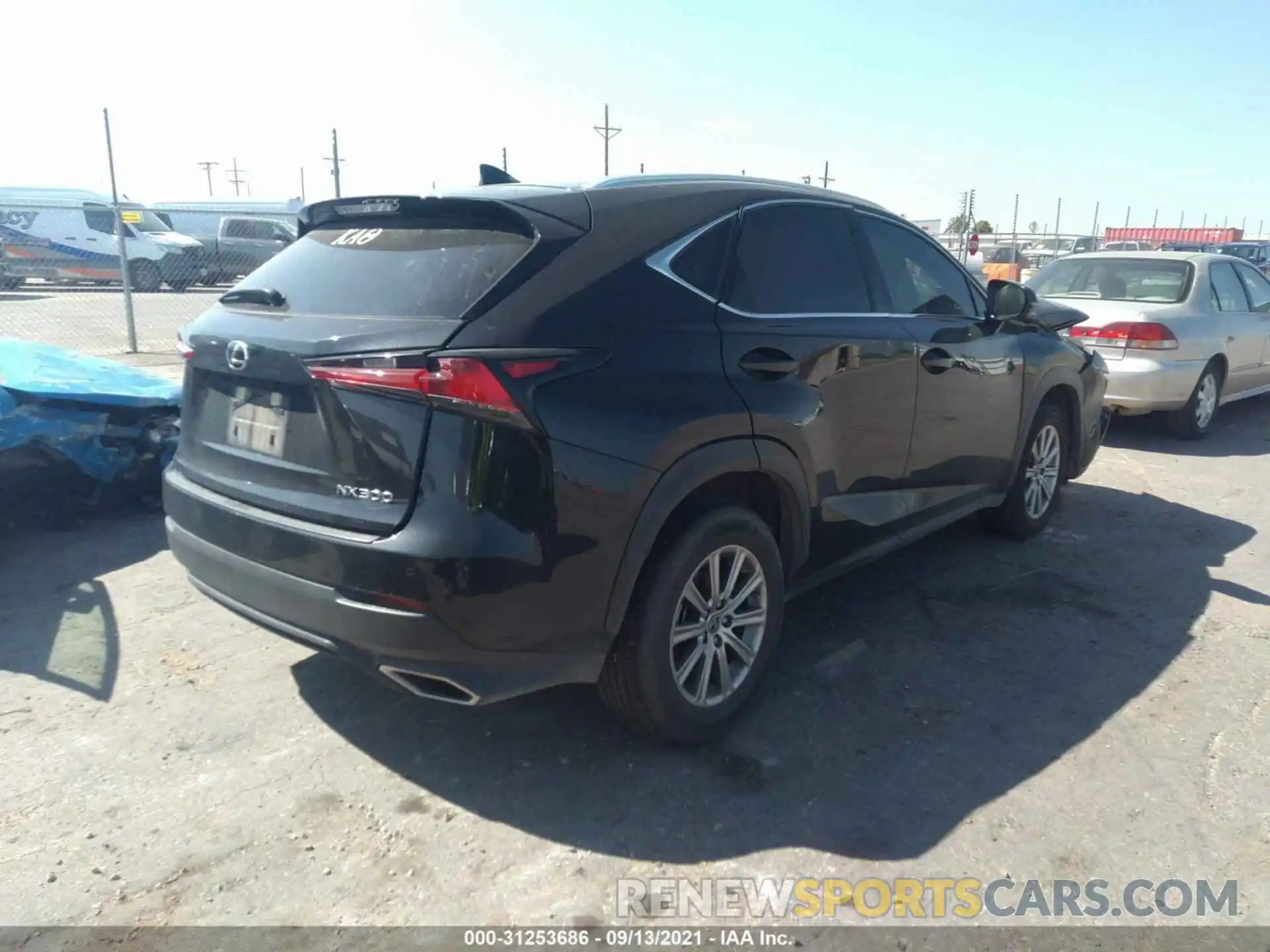 4 Фотография поврежденного автомобиля JTJDARDZ7L5011173 LEXUS NX 2020