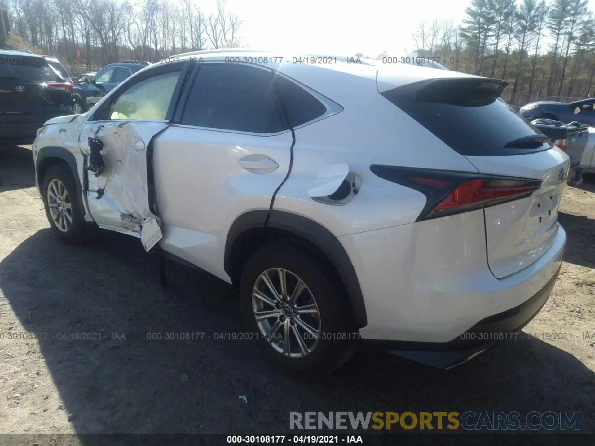 3 Фотография поврежденного автомобиля JTJDARDZ7L5012887 LEXUS NX 2020