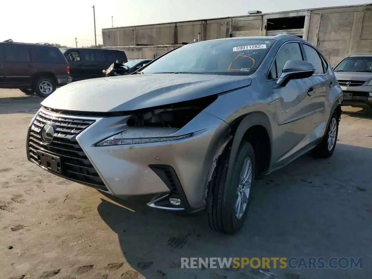 2 Фотография поврежденного автомобиля JTJDARDZ7L5016941 LEXUS NX 2020