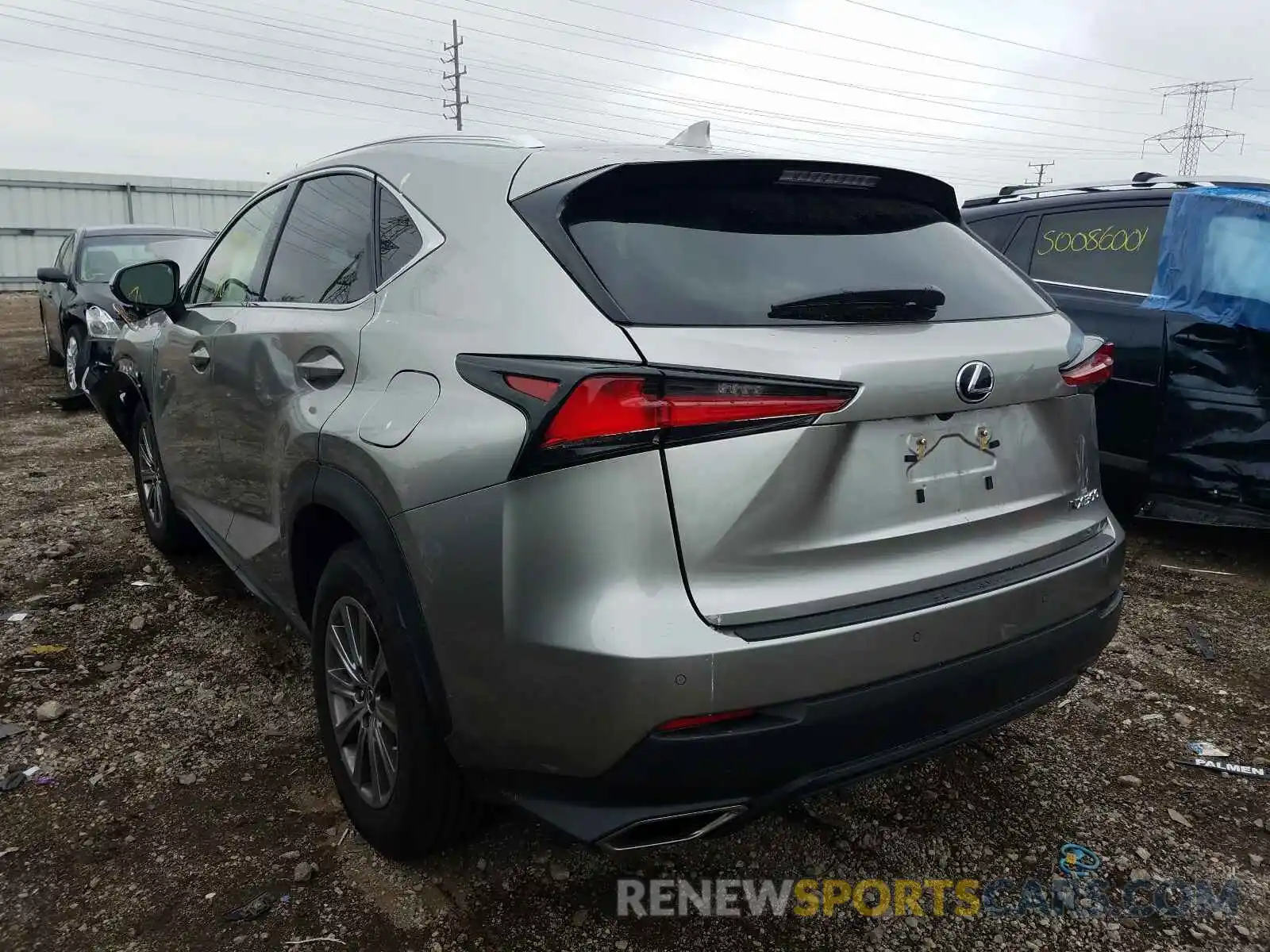 3 Фотография поврежденного автомобиля JTJDARDZ8L2223212 LEXUS NX 2020