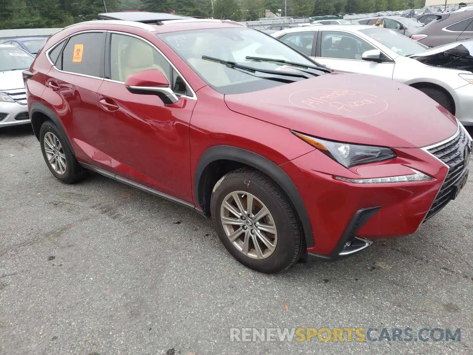 1 Photograph of a damaged car JTJDARDZ8L5009321 LEXUS NX 2020