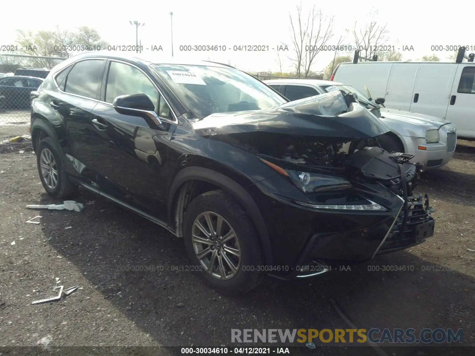 1 Photograph of a damaged car JTJDARDZ8L5017466 LEXUS NX 2020