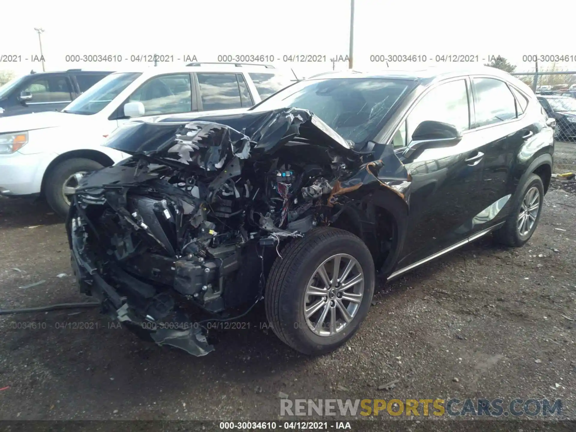 2 Фотография поврежденного автомобиля JTJDARDZ8L5017466 LEXUS NX 2020