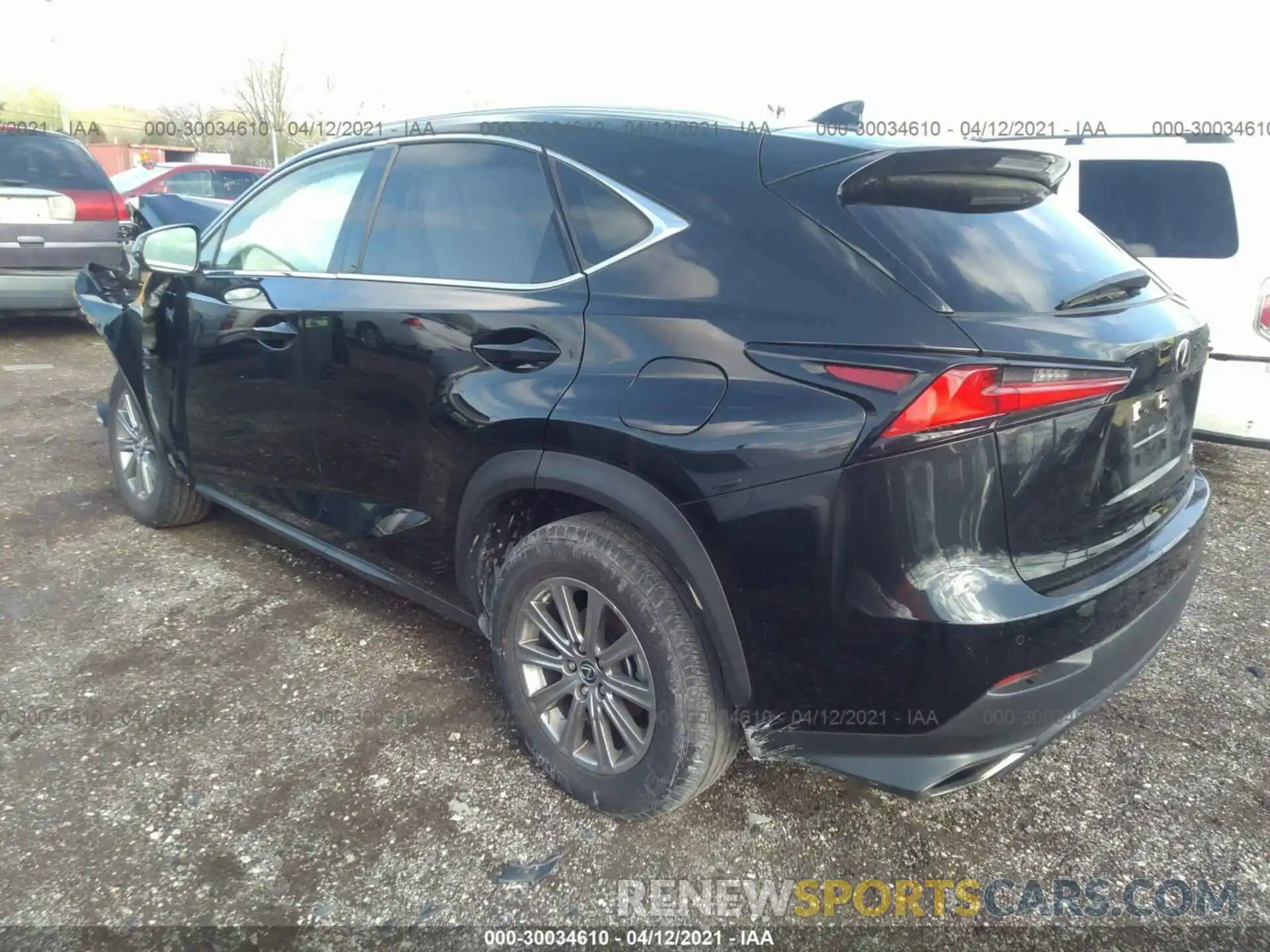 3 Фотография поврежденного автомобиля JTJDARDZ8L5017466 LEXUS NX 2020