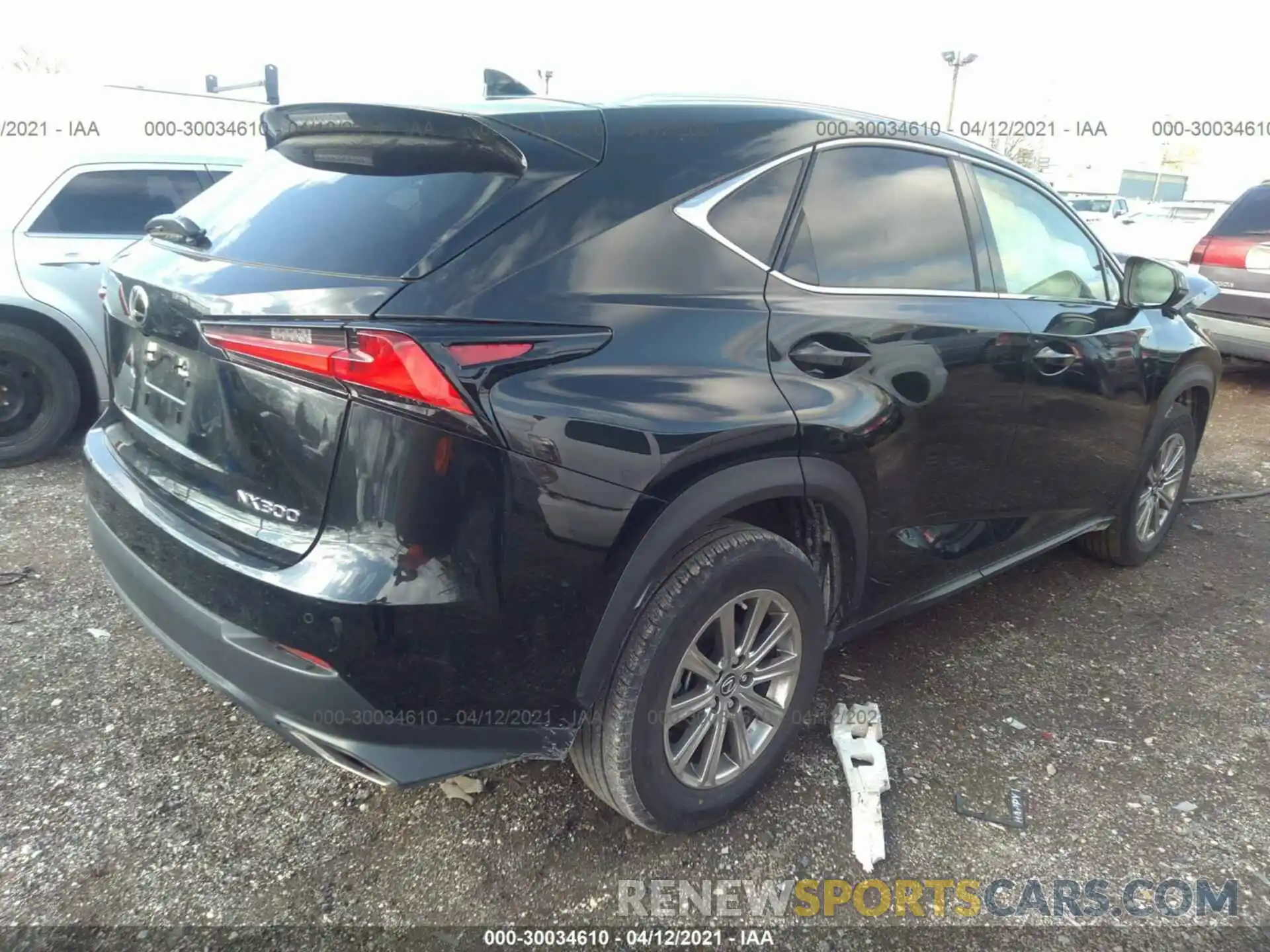 4 Фотография поврежденного автомобиля JTJDARDZ8L5017466 LEXUS NX 2020