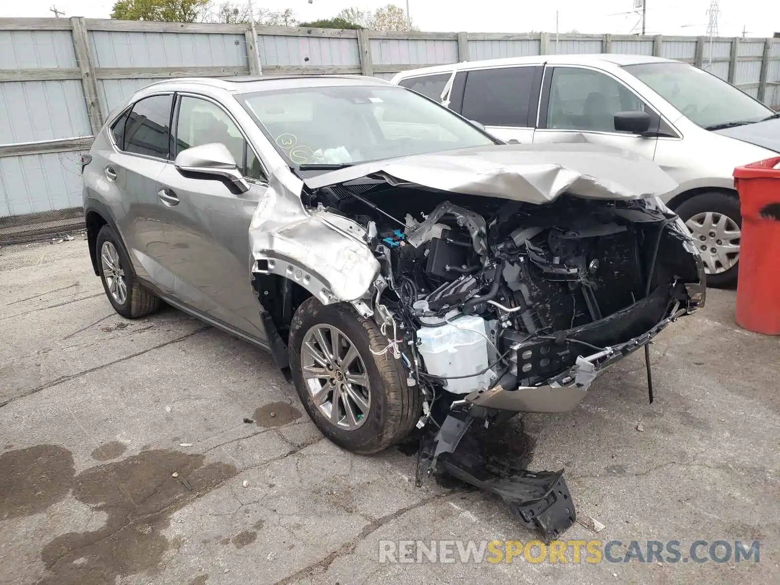 1 Photograph of a damaged car JTJDARDZ9L2234137 LEXUS NX 2020