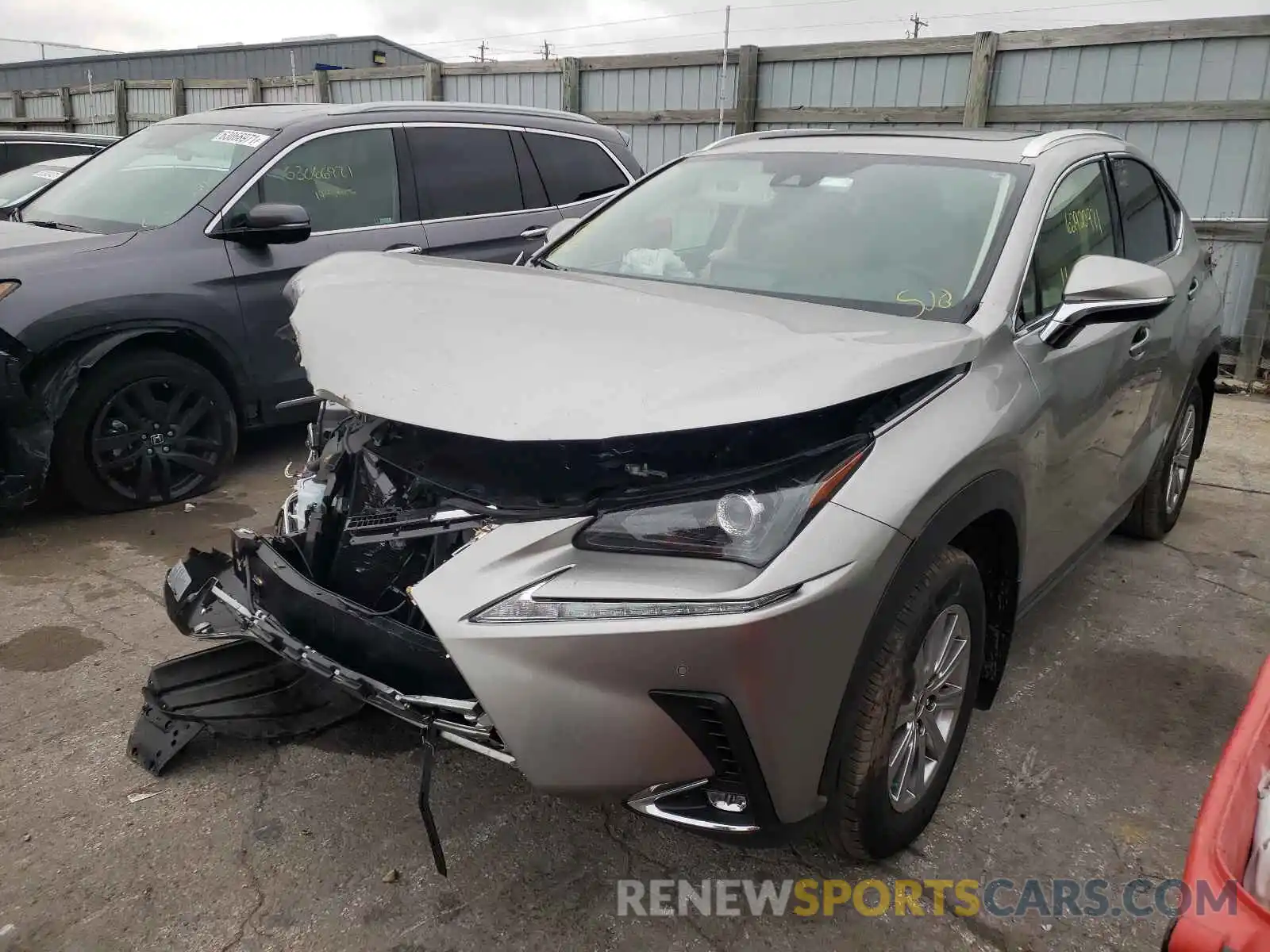 2 Фотография поврежденного автомобиля JTJDARDZ9L2234137 LEXUS NX 2020