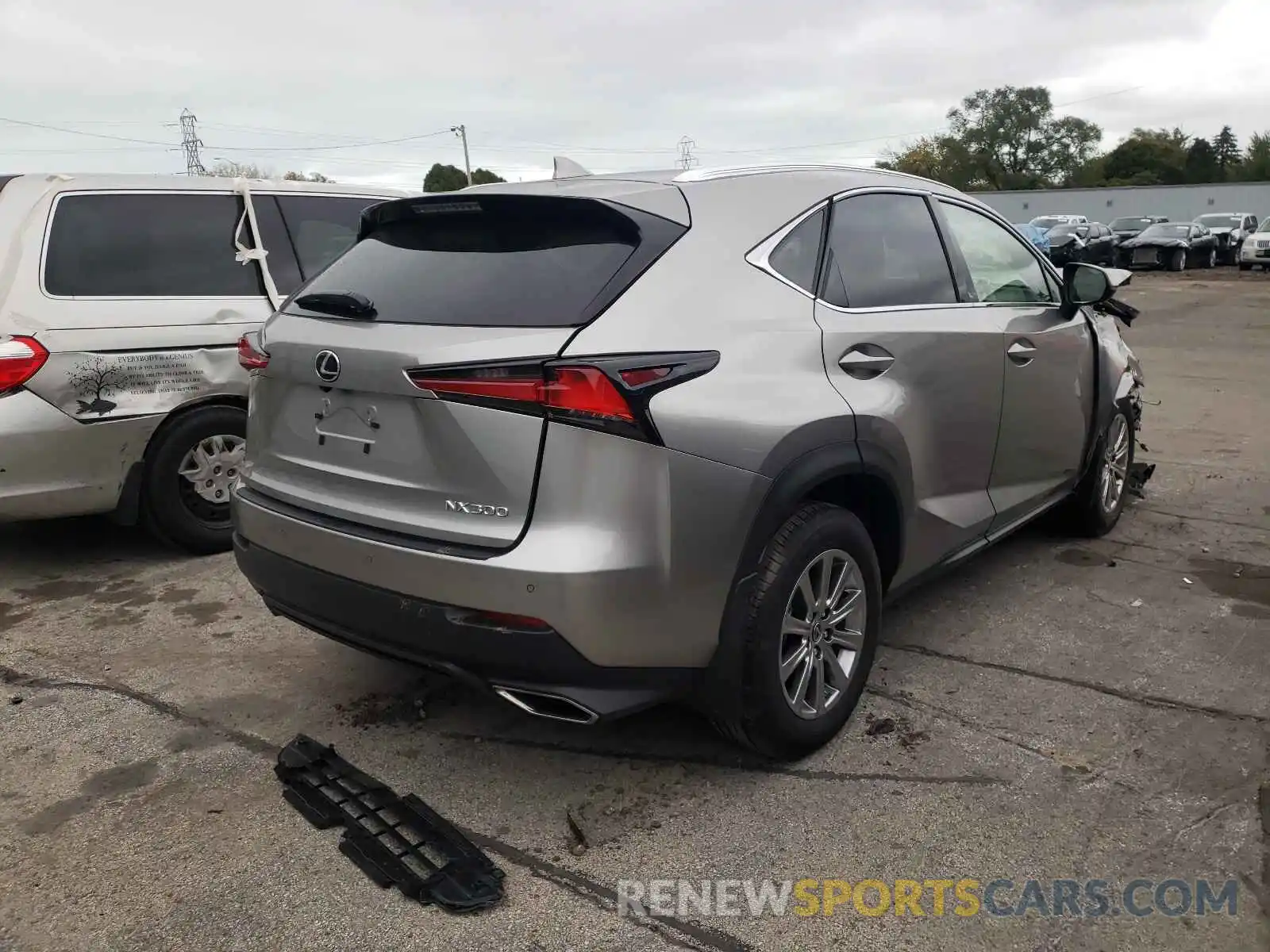 4 Фотография поврежденного автомобиля JTJDARDZ9L2234137 LEXUS NX 2020