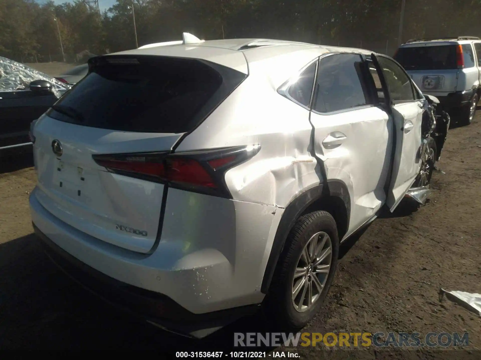 4 Фотография поврежденного автомобиля JTJDARDZ9L5002412 LEXUS NX 2020