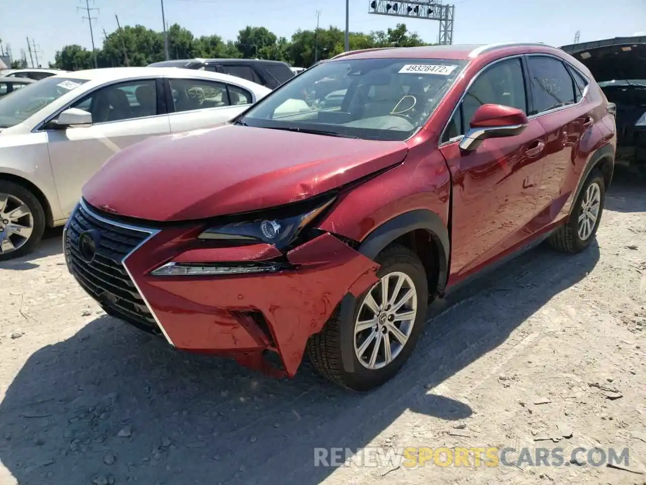 2 Фотография поврежденного автомобиля JTJDARDZXL2234907 LEXUS NX 2020