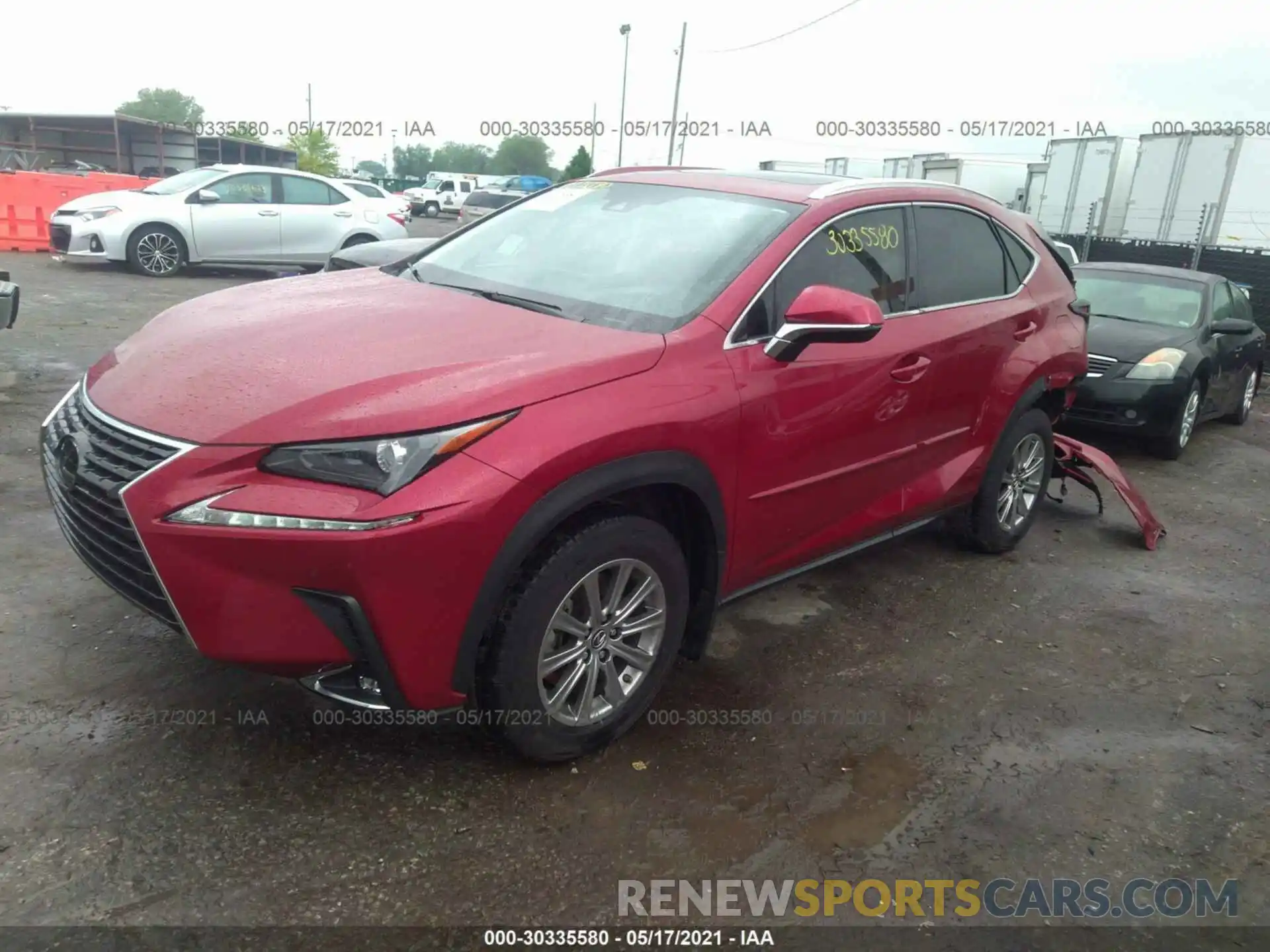 2 Photograph of a damaged car JTJDARDZXL5006243 LEXUS NX 2020