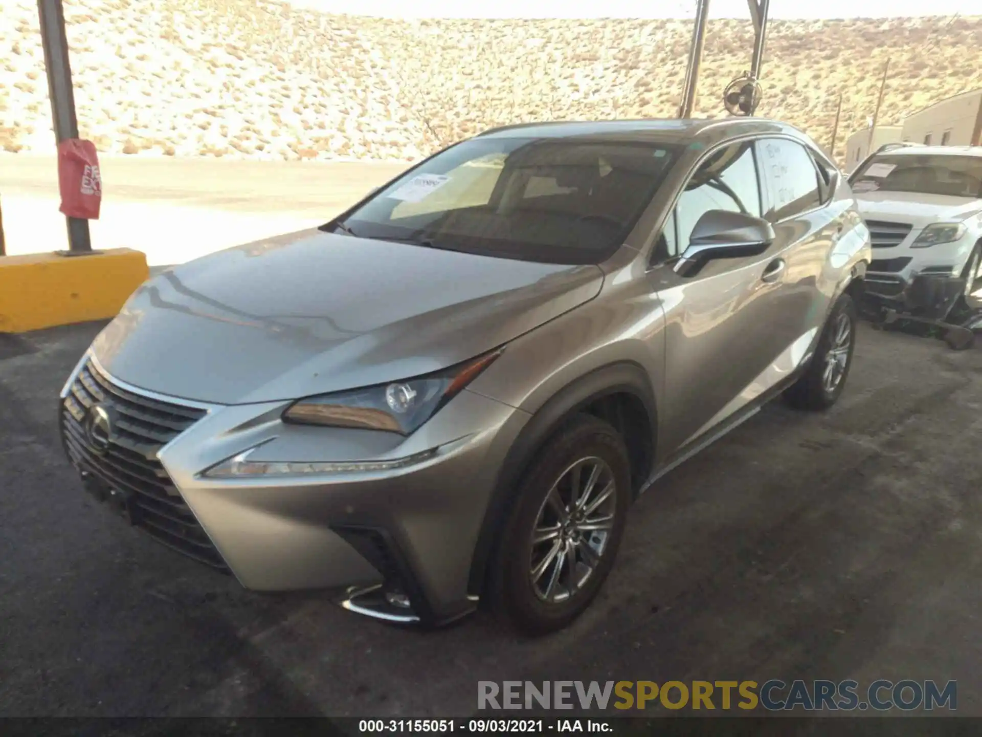 2 Фотография поврежденного автомобиля JTJDJRDZ2L2128628 LEXUS NX 2020