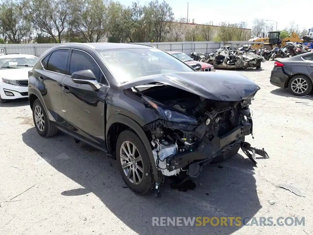 1 Photograph of a damaged car JTJDJRDZ4L2128758 LEXUS NX 2020