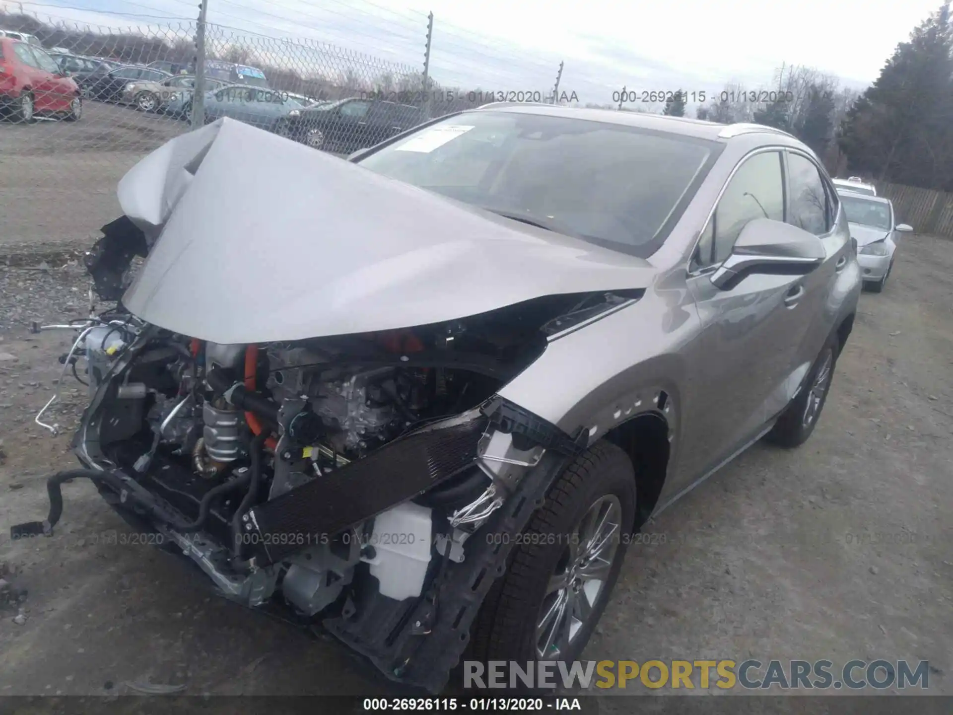 2 Фотография поврежденного автомобиля JTJDJRDZ4L2134902 LEXUS NX 2020