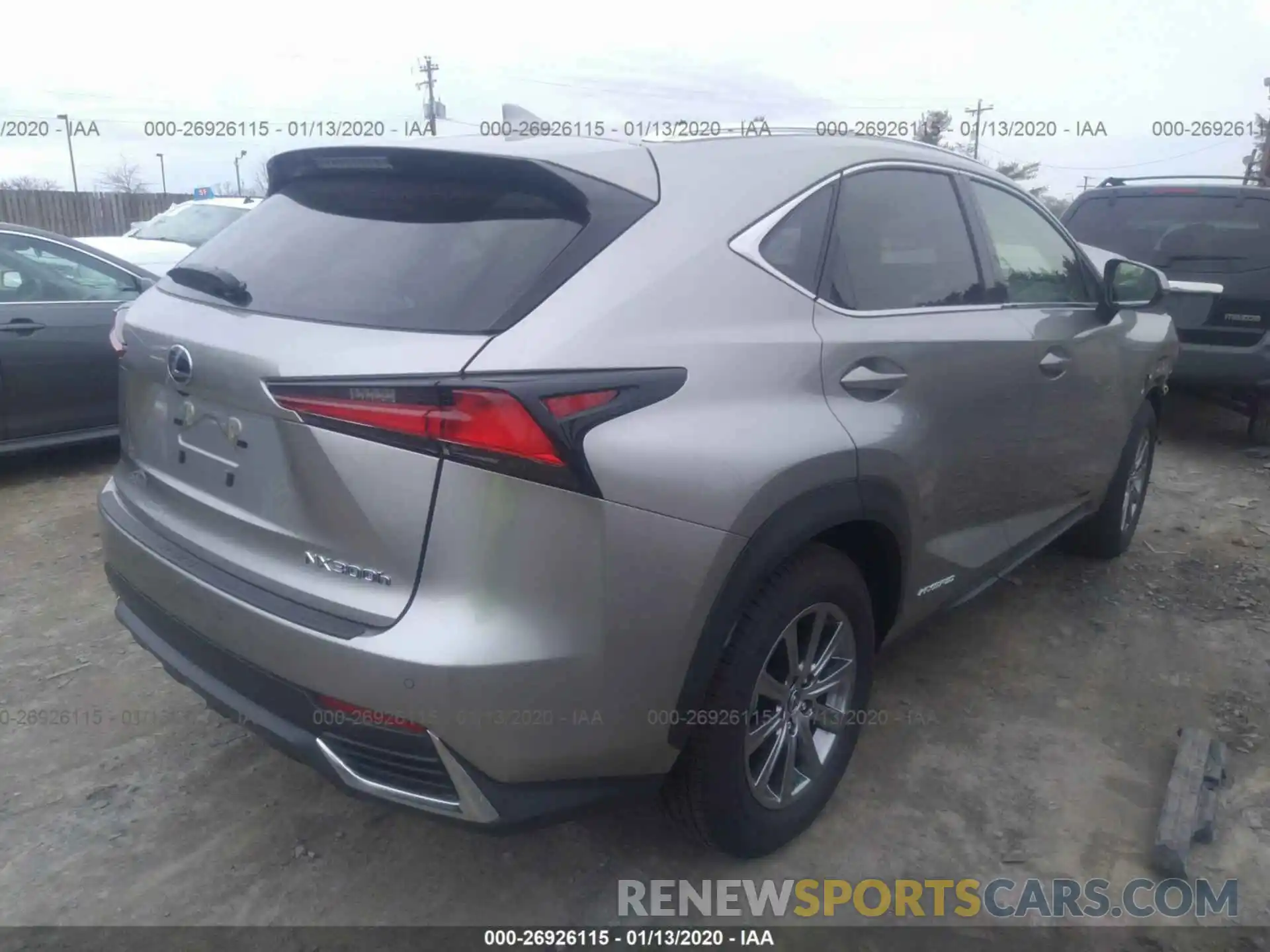 4 Фотография поврежденного автомобиля JTJDJRDZ4L2134902 LEXUS NX 2020