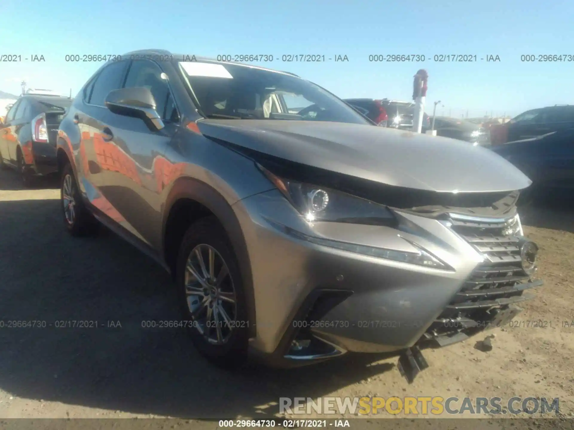 1 Photograph of a damaged car JTJDJRDZ5L2132849 LEXUS NX 2020