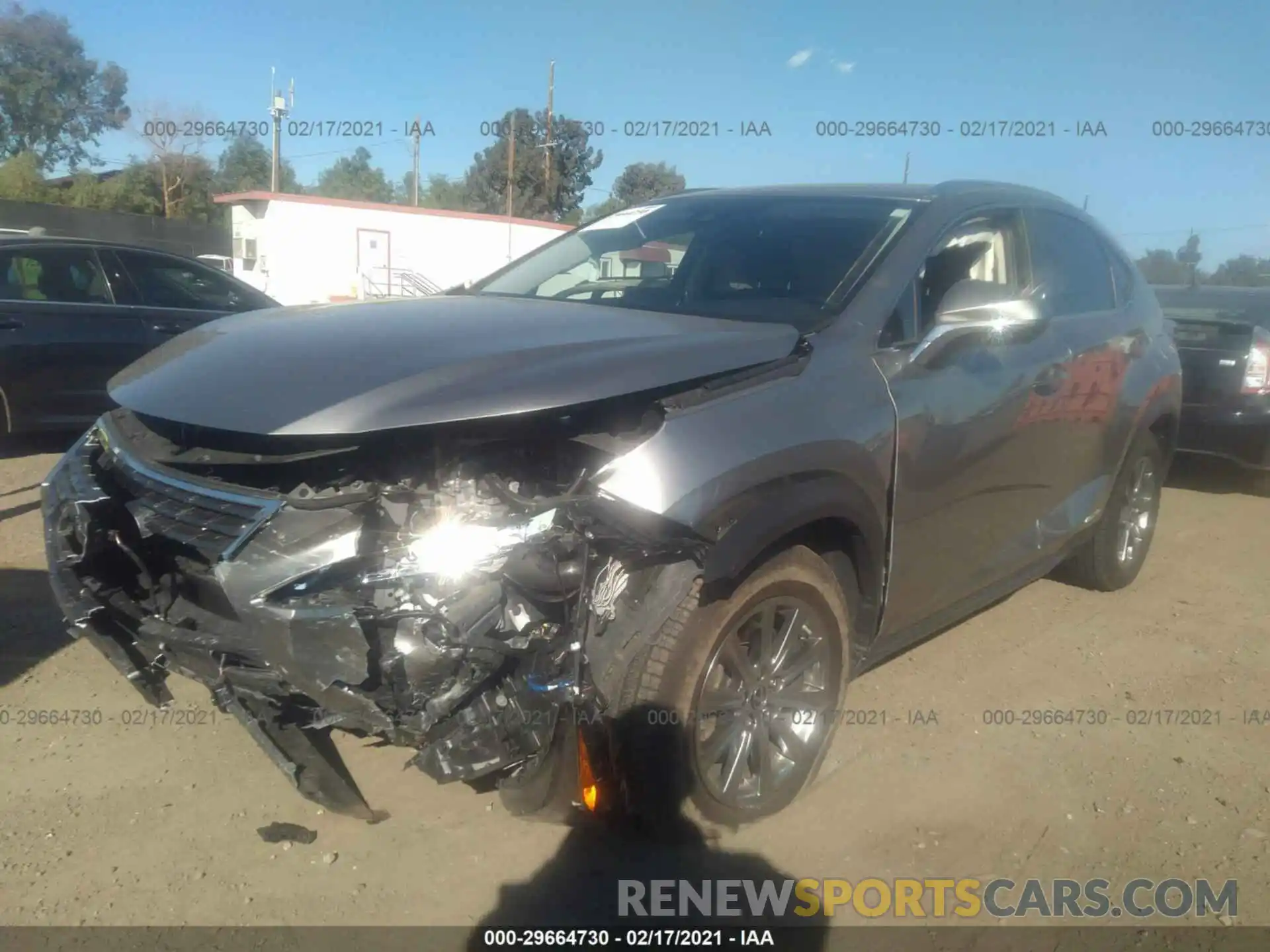 2 Фотография поврежденного автомобиля JTJDJRDZ5L2132849 LEXUS NX 2020