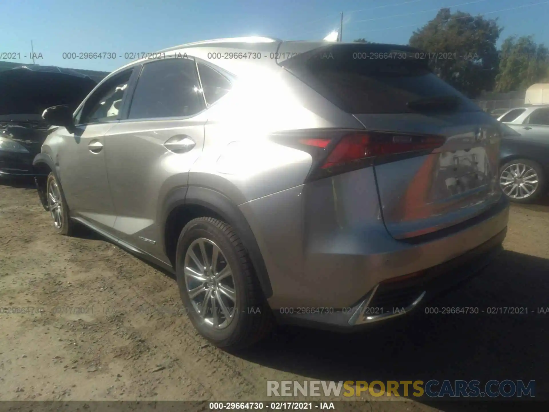 3 Фотография поврежденного автомобиля JTJDJRDZ5L2132849 LEXUS NX 2020