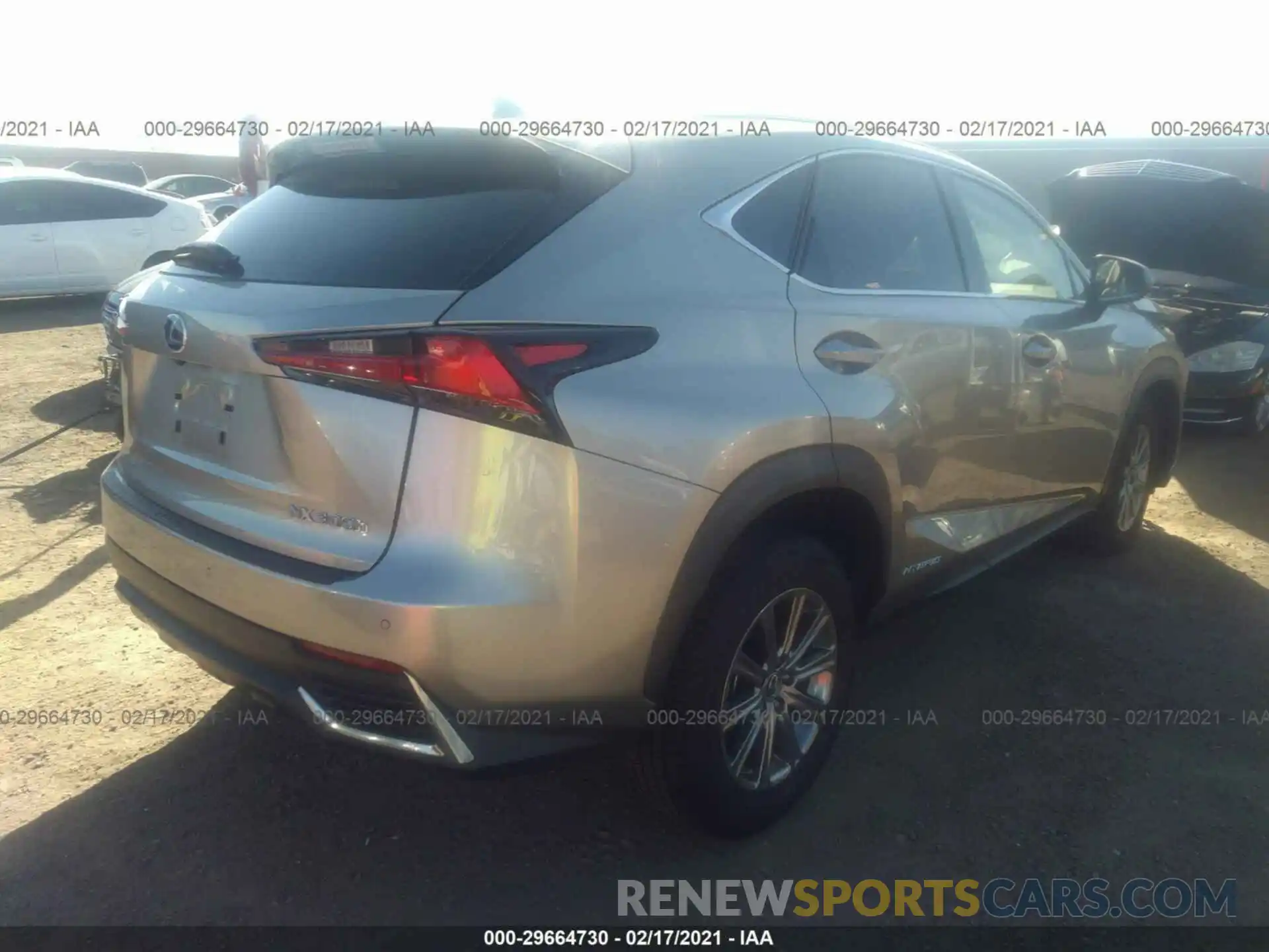 4 Фотография поврежденного автомобиля JTJDJRDZ5L2132849 LEXUS NX 2020