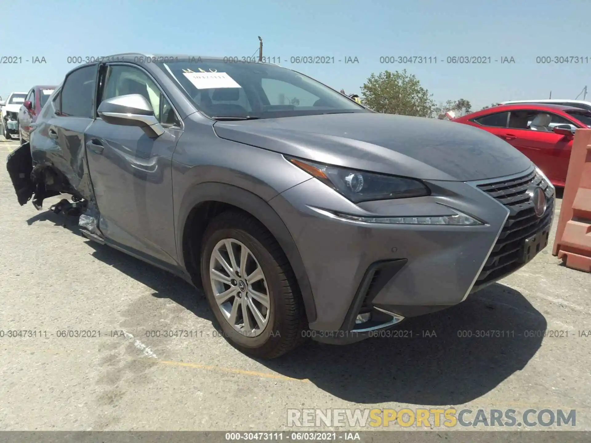 1 Photograph of a damaged car JTJDJRDZ5L2134942 LEXUS NX 2020