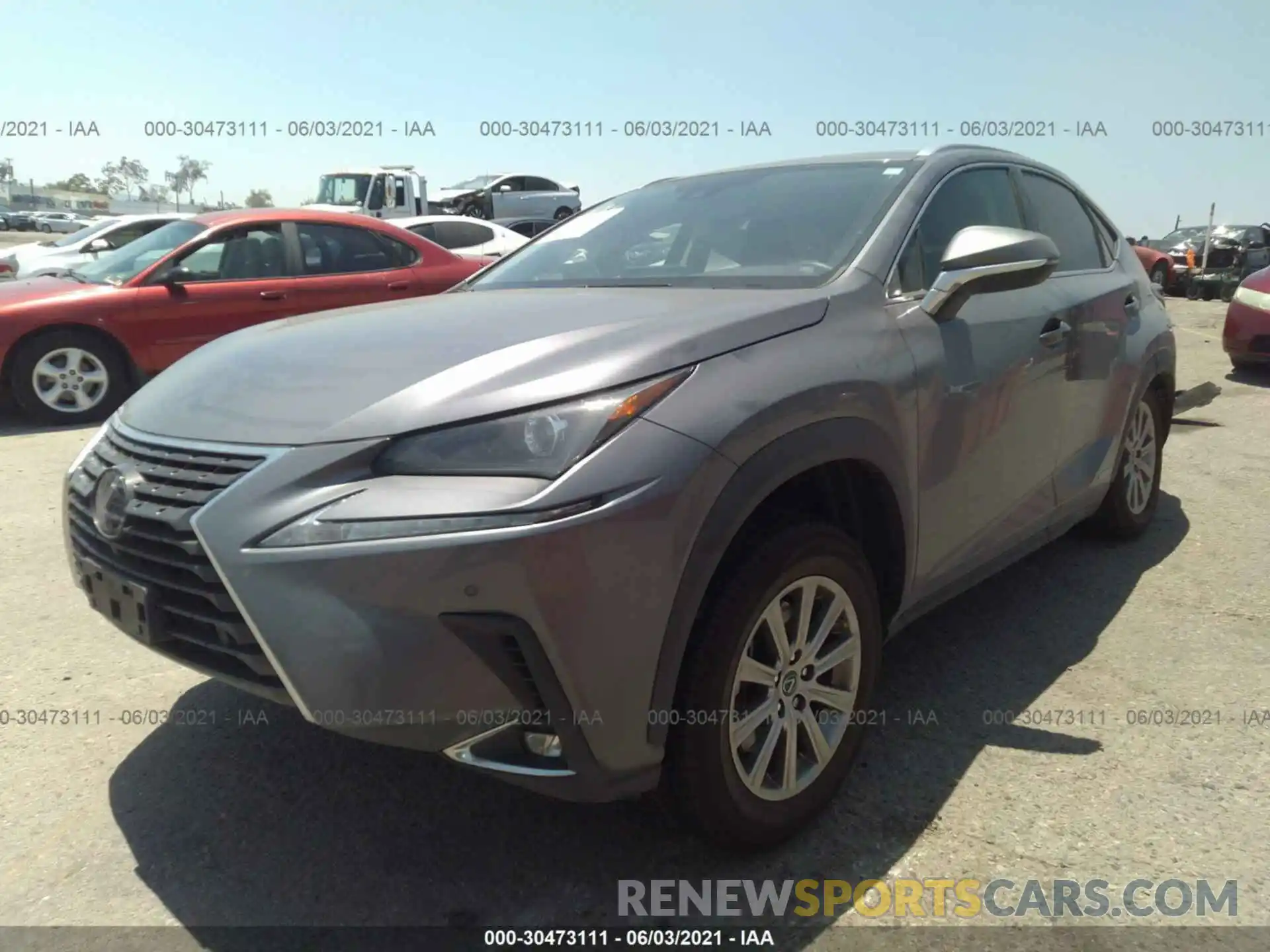 2 Фотография поврежденного автомобиля JTJDJRDZ5L2134942 LEXUS NX 2020