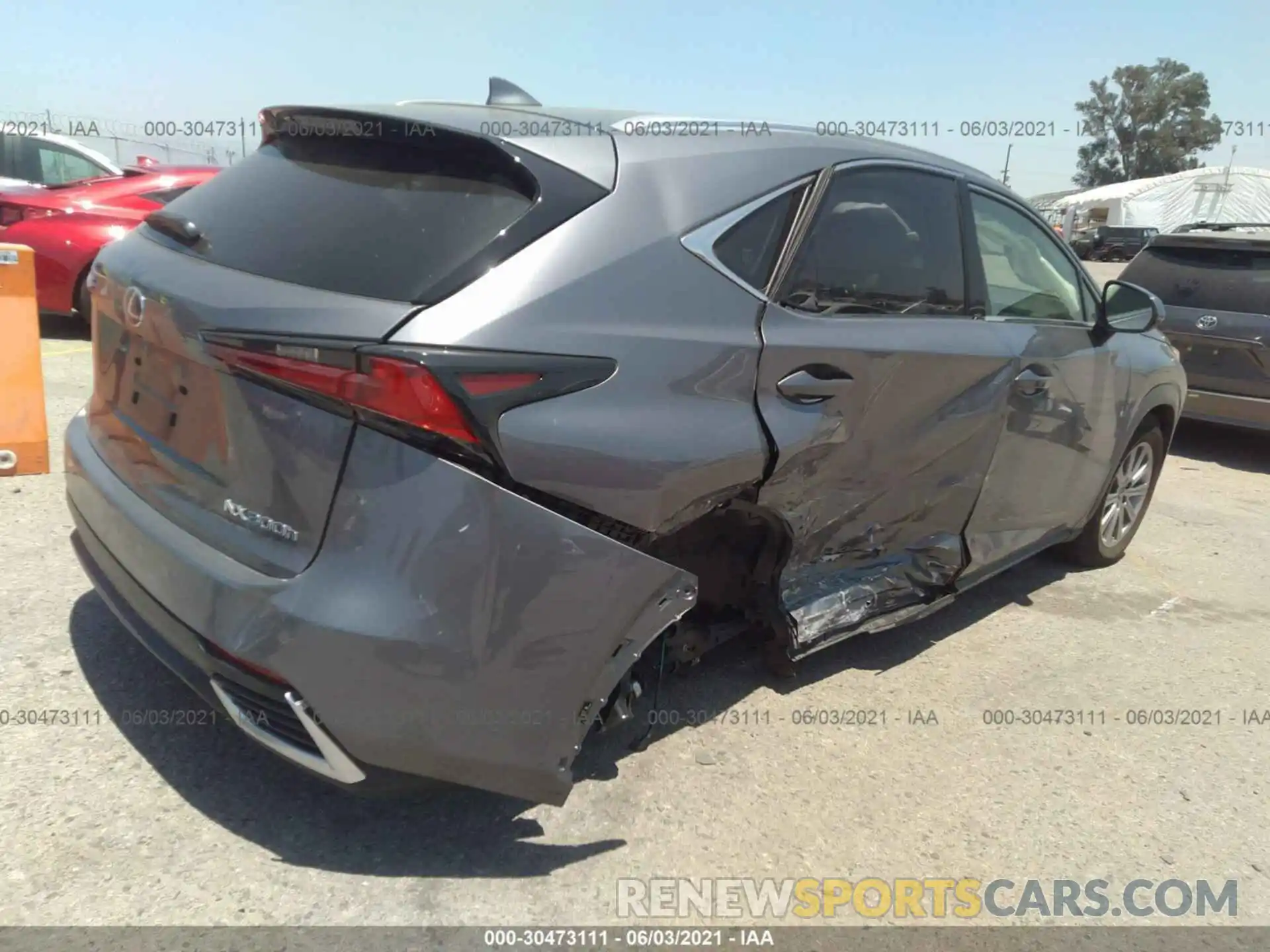 4 Фотография поврежденного автомобиля JTJDJRDZ5L2134942 LEXUS NX 2020