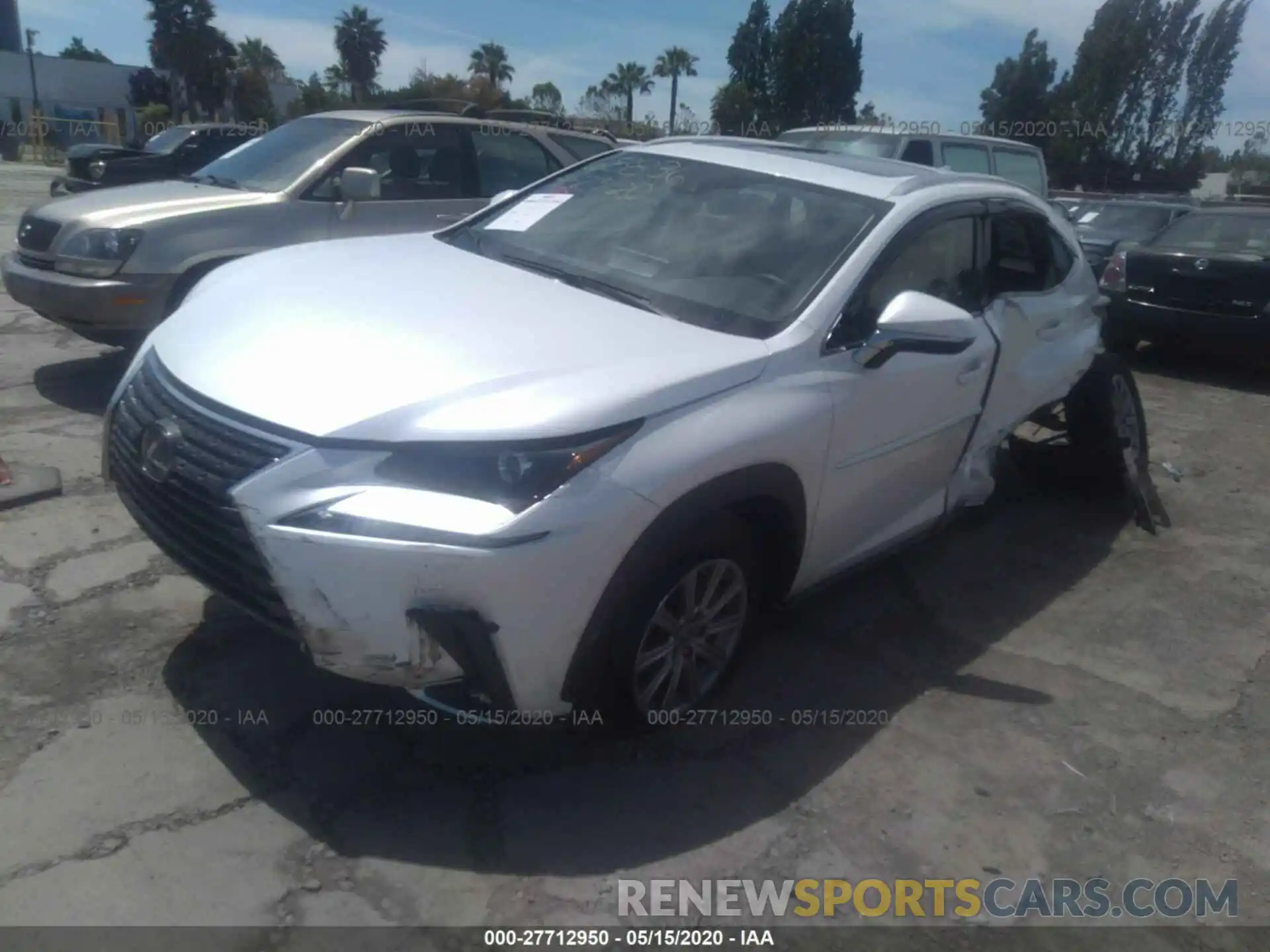 2 Фотография поврежденного автомобиля JTJDJRDZ5L5003539 LEXUS NX 2020