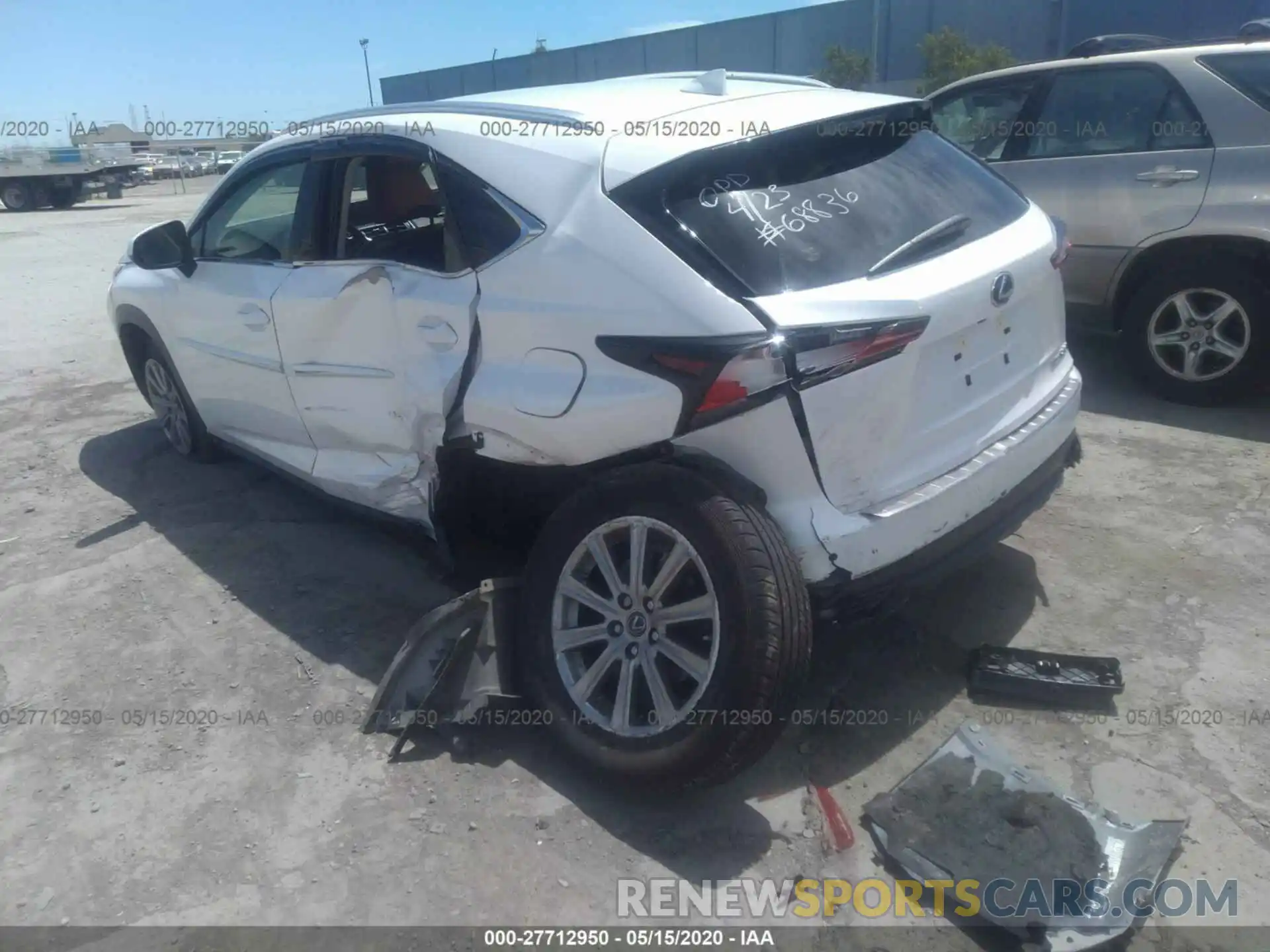 3 Фотография поврежденного автомобиля JTJDJRDZ5L5003539 LEXUS NX 2020