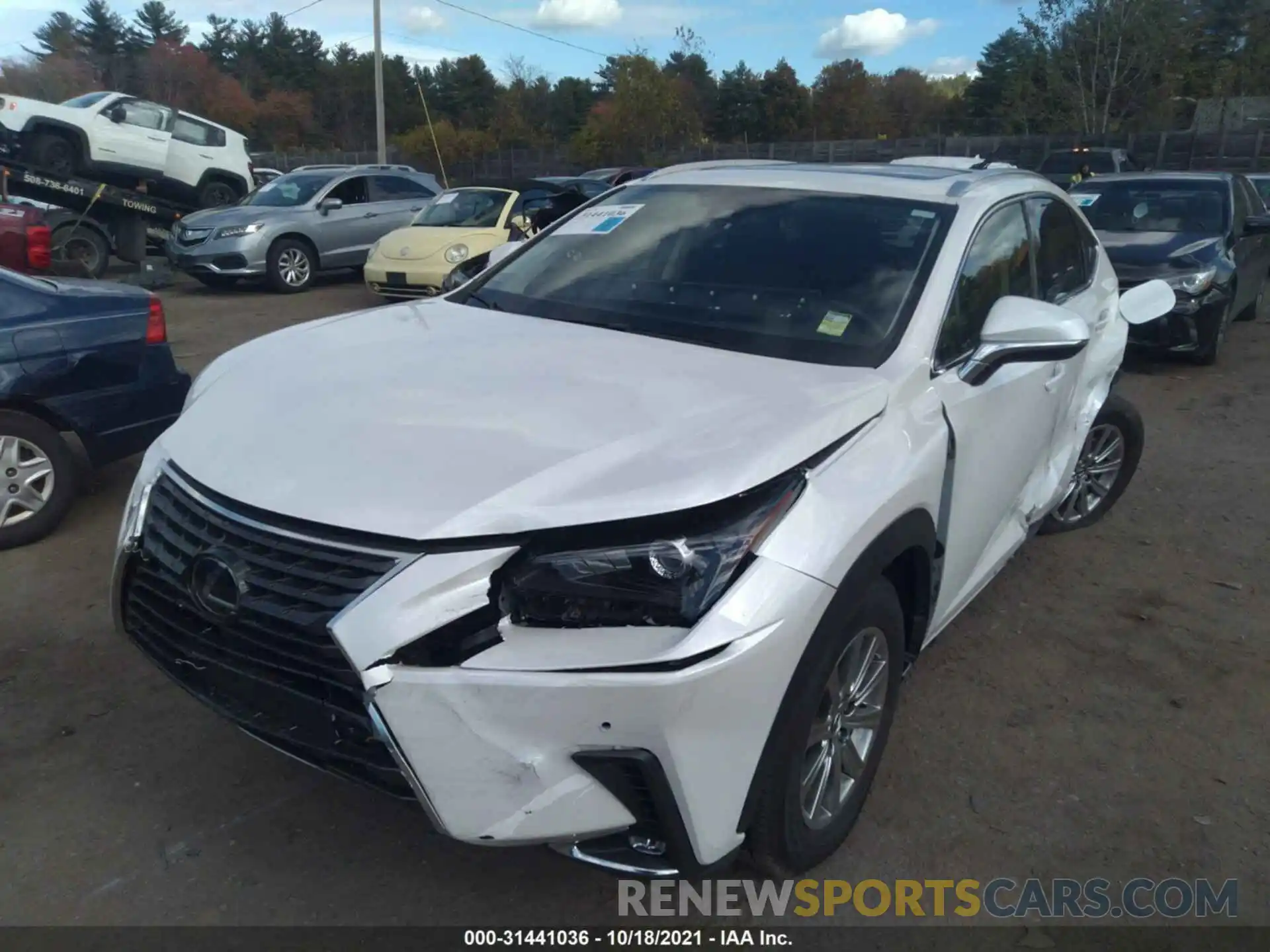 2 Фотография поврежденного автомобиля JTJDJRDZ6L5007289 LEXUS NX 2020