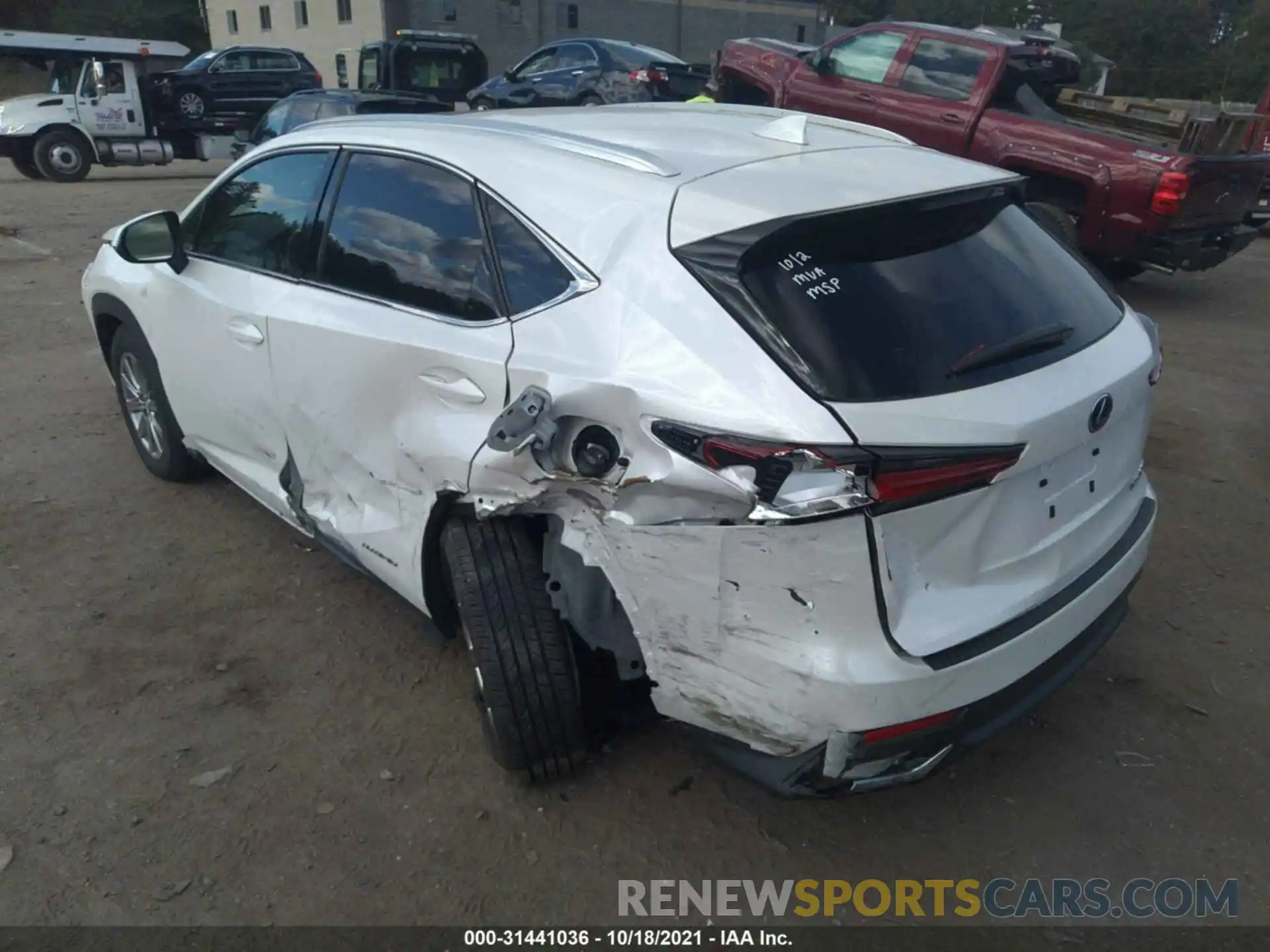 3 Фотография поврежденного автомобиля JTJDJRDZ6L5007289 LEXUS NX 2020