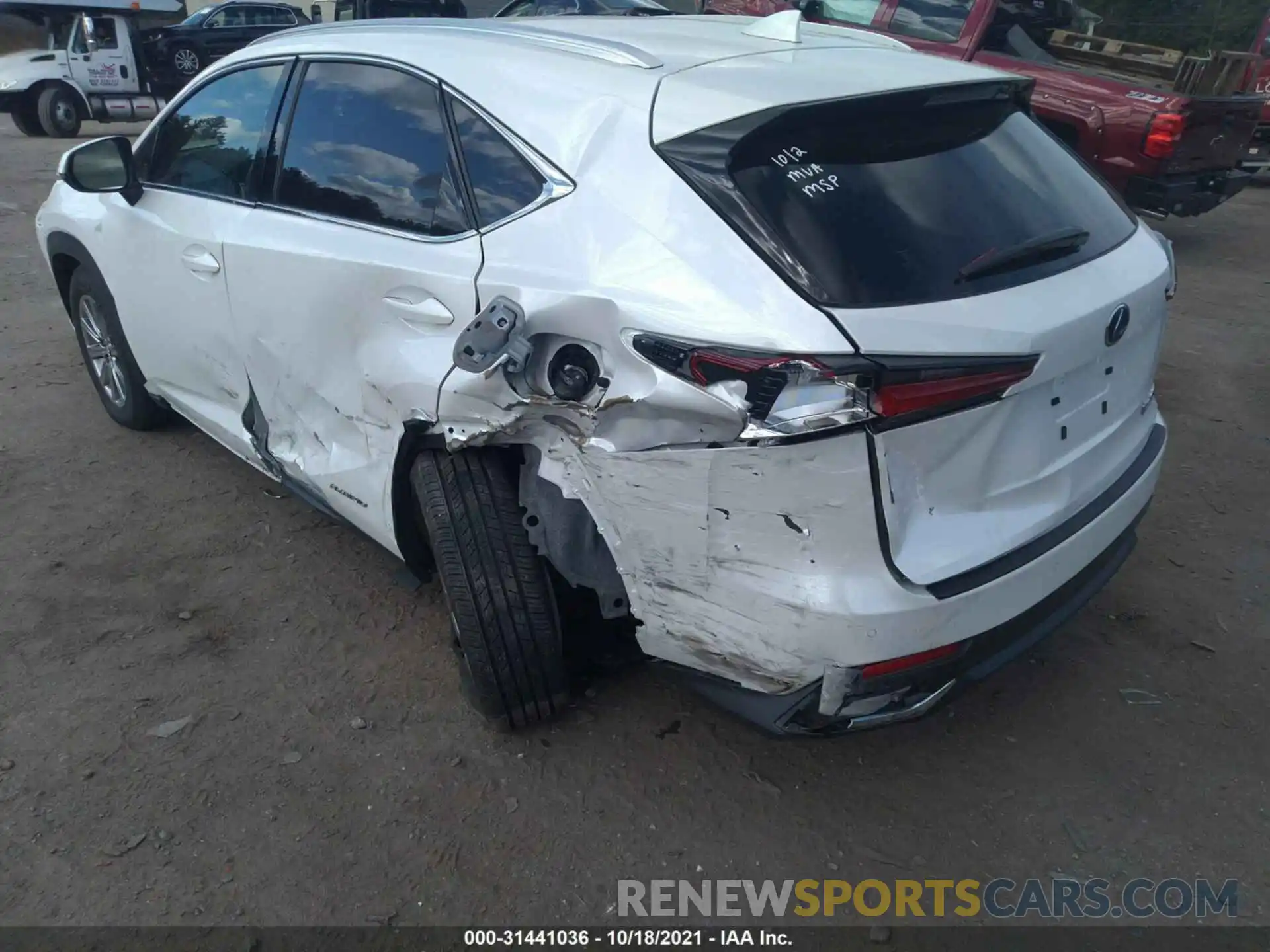 6 Photograph of a damaged car JTJDJRDZ6L5007289 LEXUS NX 2020