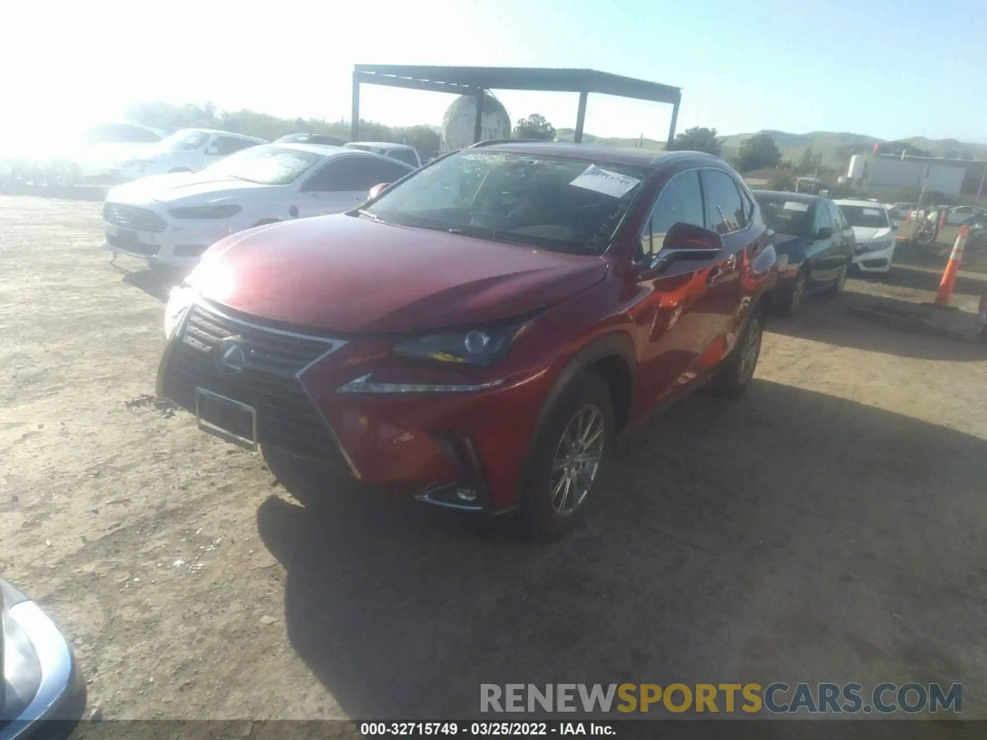 2 Photograph of a damaged car JTJDJRDZ7L2126499 LEXUS NX 2020