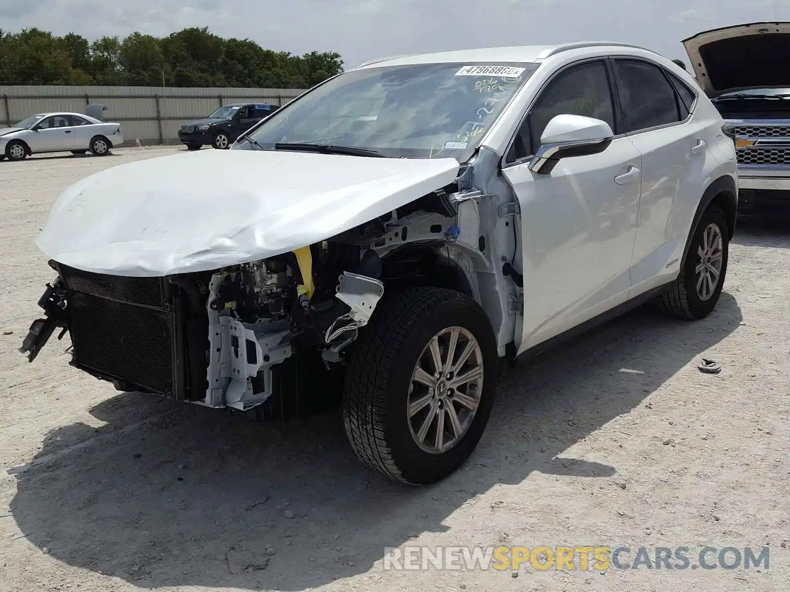 2 Photograph of a damaged car JTJDJRDZ7L5006779 LEXUS NX 2020