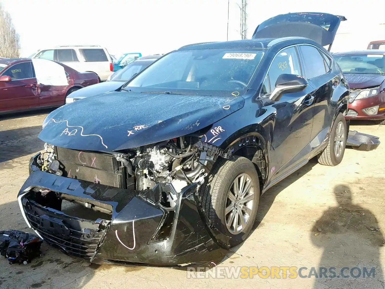 2 Photograph of a damaged car JTJDJRDZ9L2133454 LEXUS NX 2020