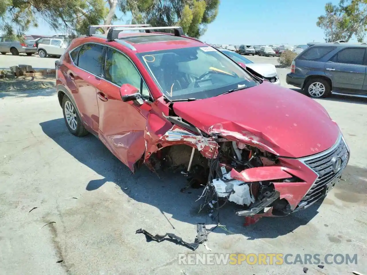 1 Photograph of a damaged car JTJDJRDZ9L5004354 LEXUS NX 2020