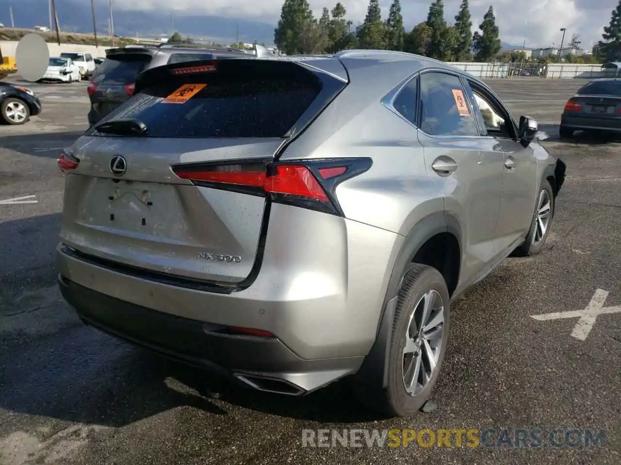 4 Фотография поврежденного автомобиля JTJGARBZ0L2161837 LEXUS NX 2020