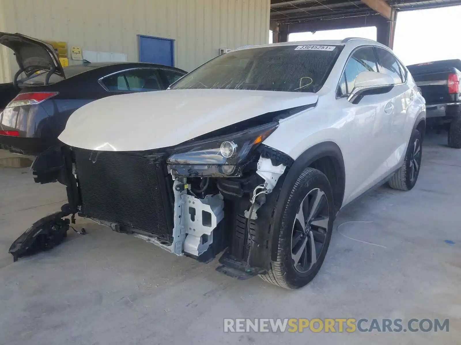 2 Фотография поврежденного автомобиля JTJGARBZ0L5004081 LEXUS NX 2020