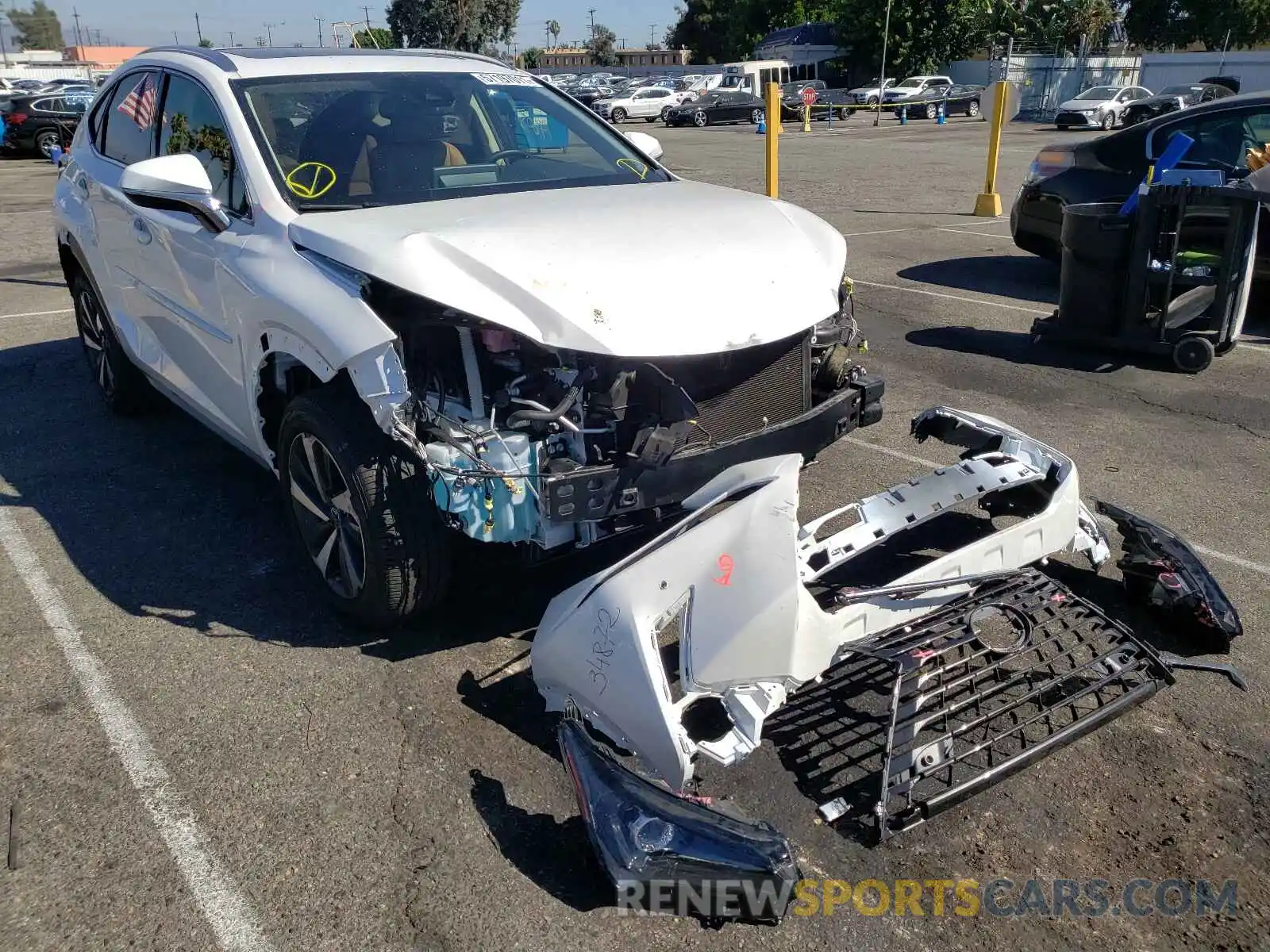 1 Photograph of a damaged car JTJGARBZ0L5015050 LEXUS NX 2020